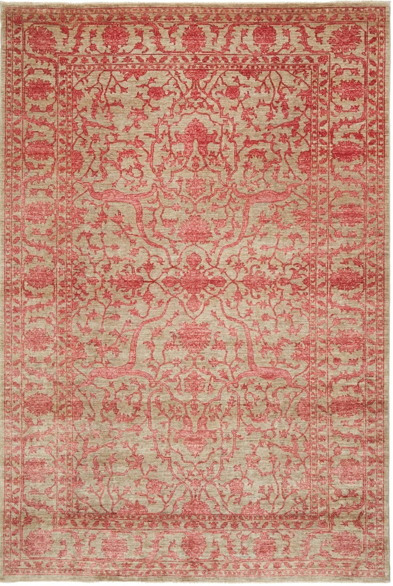 Ziegler Teppich 207 x 304cm, handgeknüpft, Schurwolle, Orientteppich