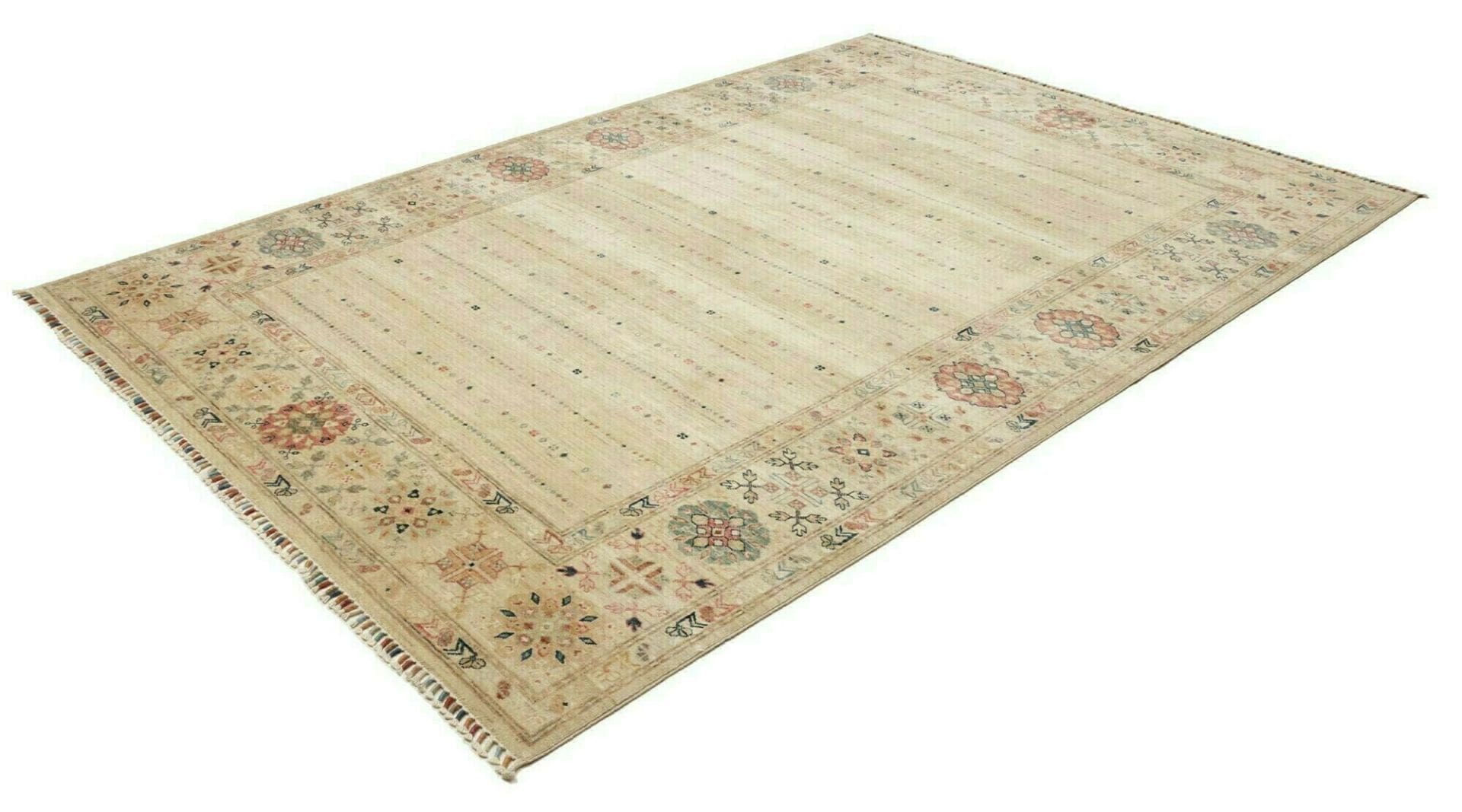 Samarkand Orientteppich 206 x 290 cm, Schurwolle, handgeknüpft