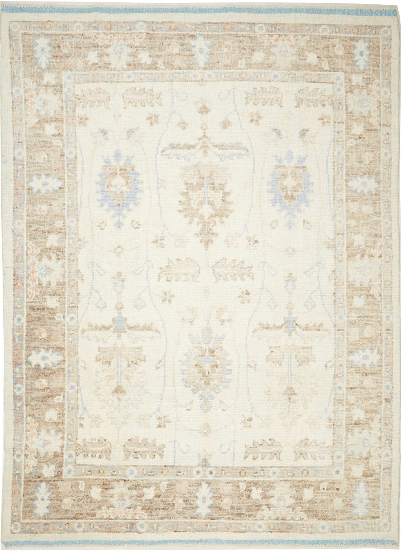 Ziegler Oushak Teppich 206 x 313cm – handgeknüpft, aus Schurwolle