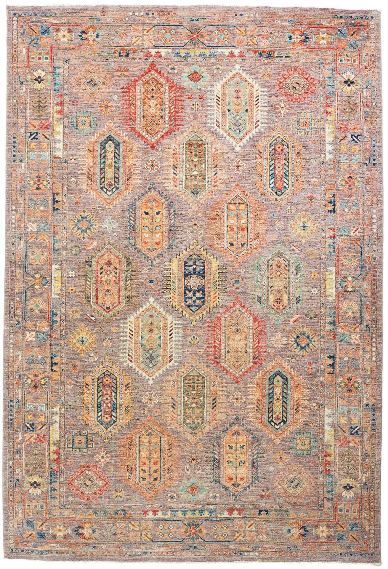 Samarkand Tribal Orientteppich 203 x 295cm, handgeknüpft