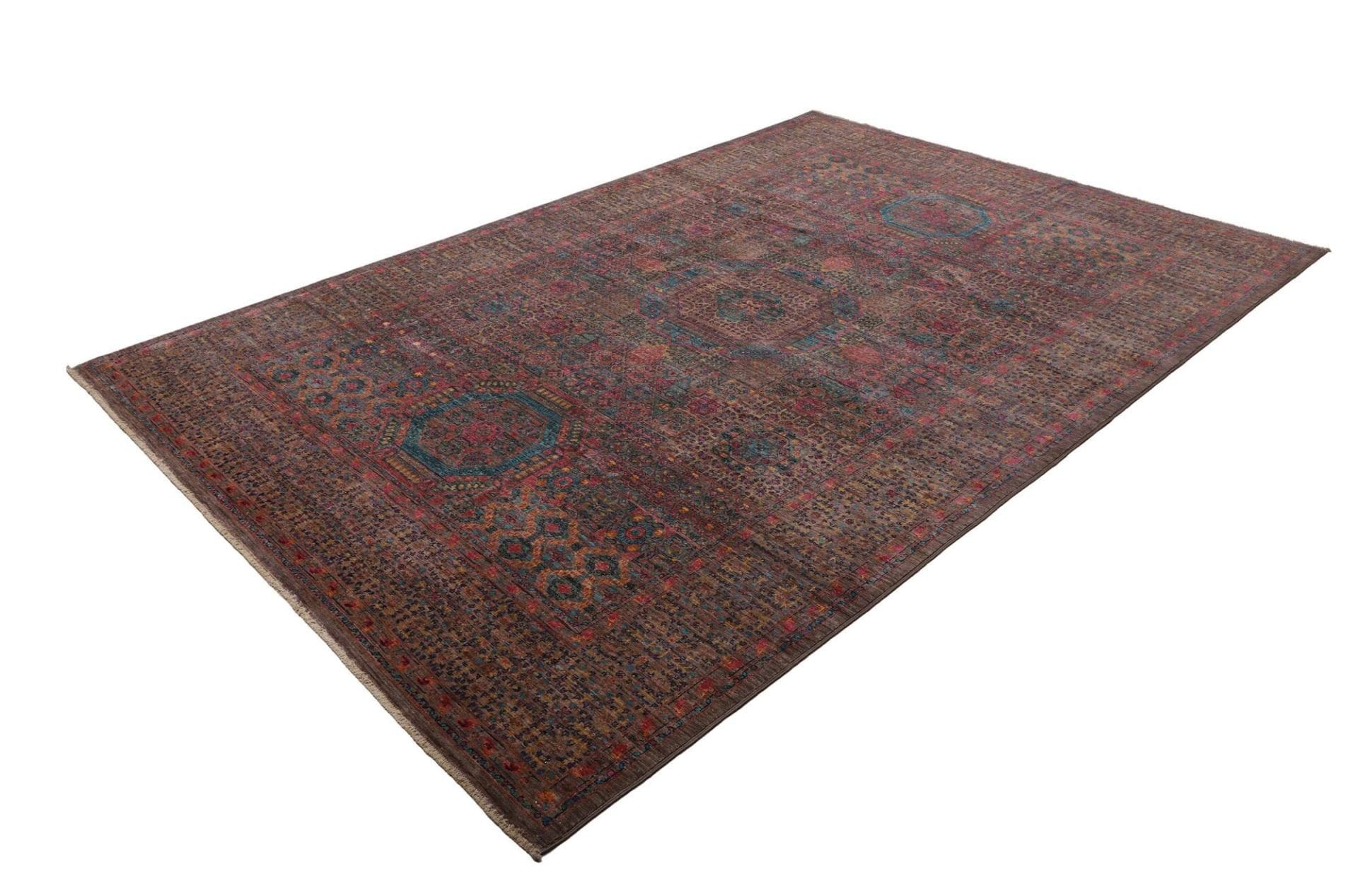 Mamluk Orientteppich 200 x 292cm, handgeknüpft, Seide & Wolle