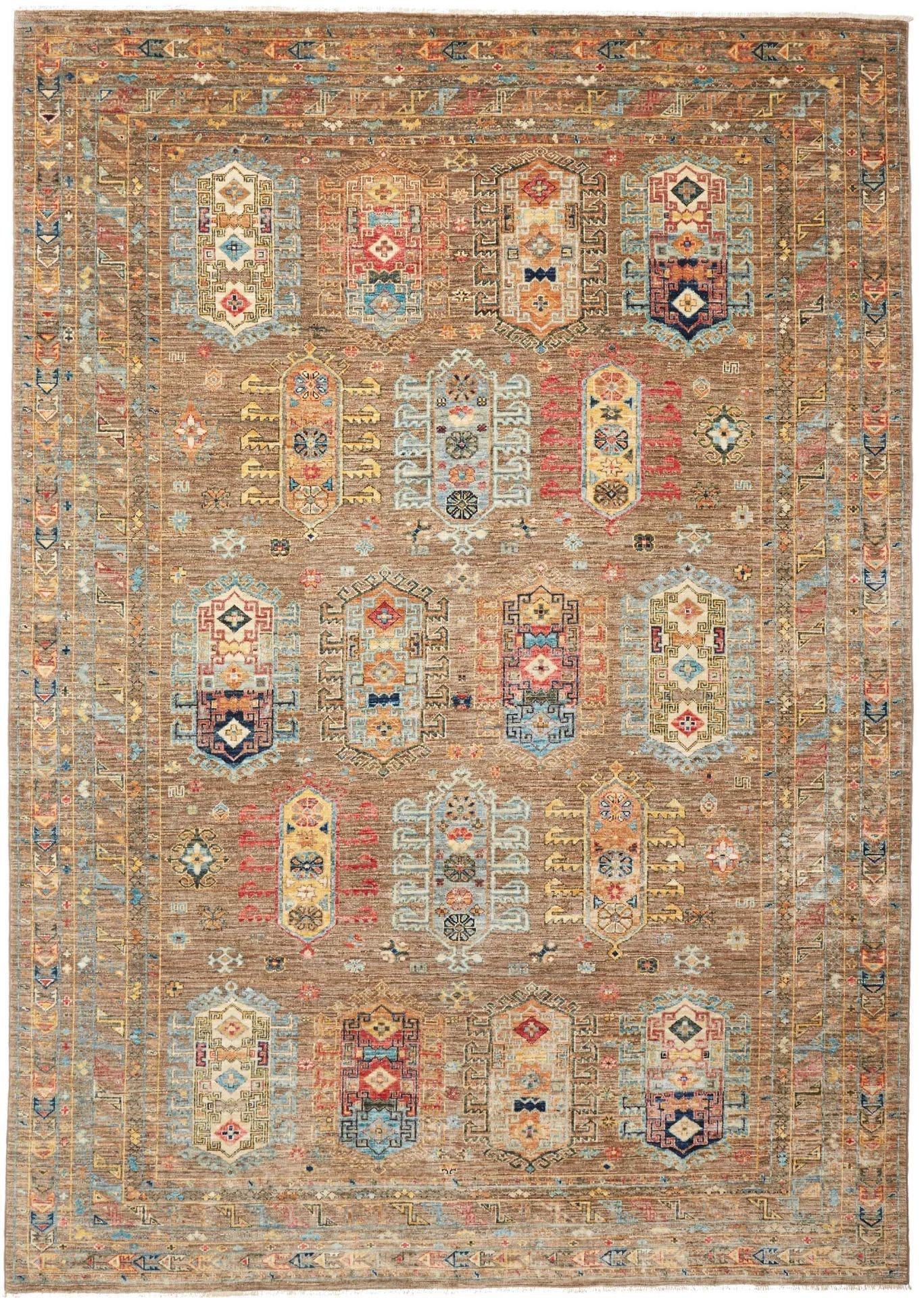 Samarkand Orientteppich 206 x 285cm, Schurwolle, handgeknüpft