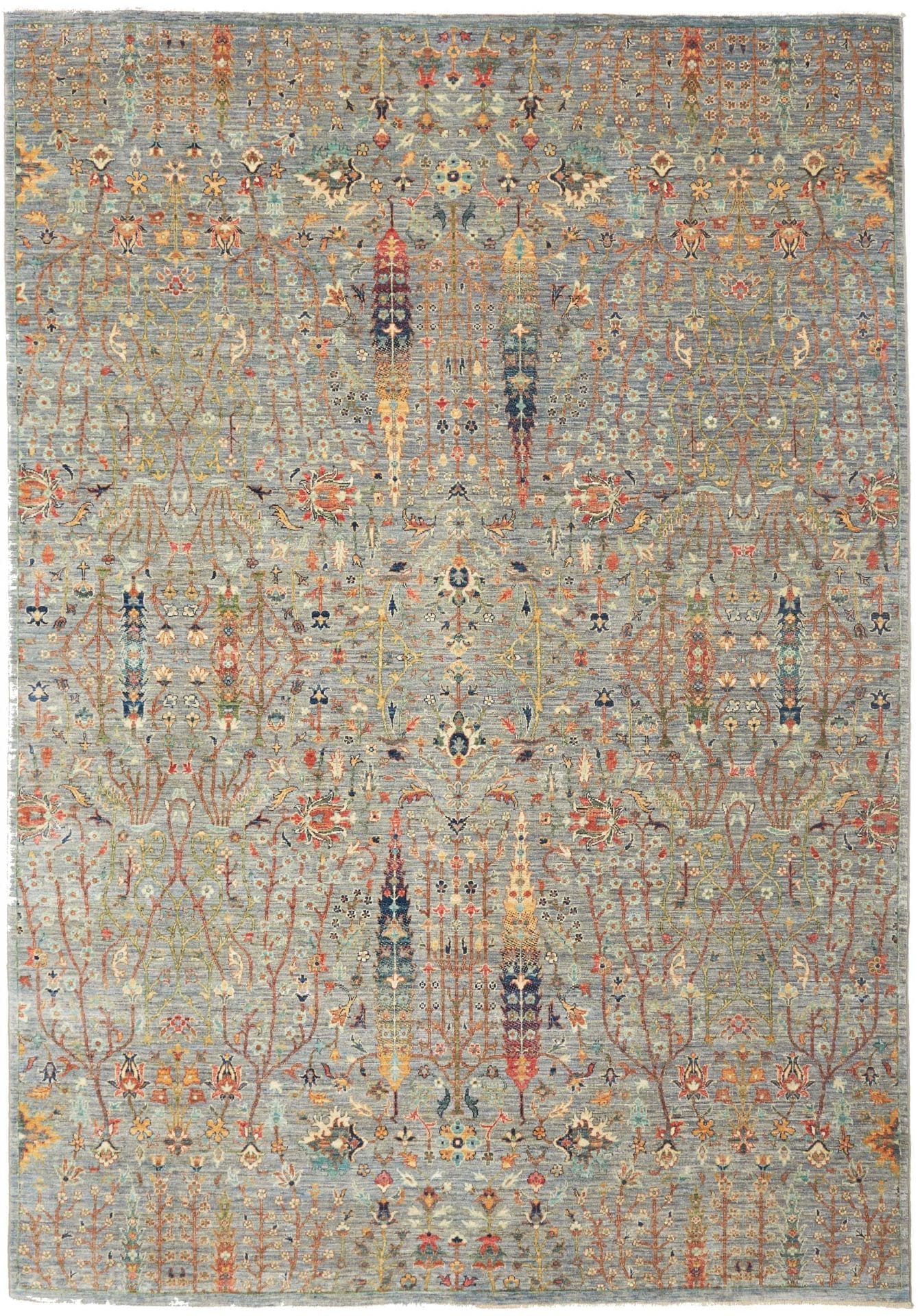 Samarkand Orientteppich 209 x 292 cm, handgeknüpft, Schurwolle
