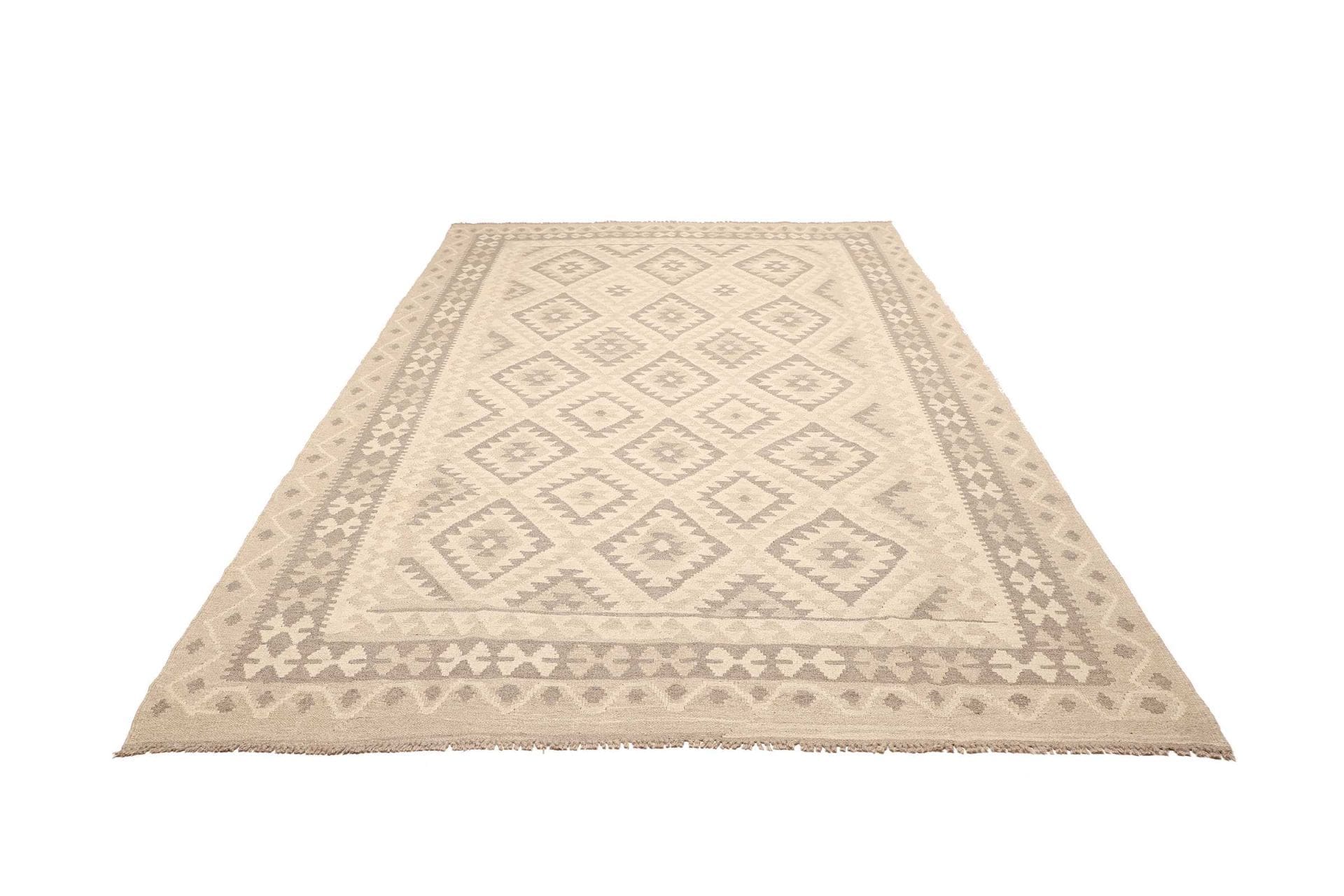 Kelim Teppich 206 x 292cm aus Schurwolle – handgewebt Orientteppich