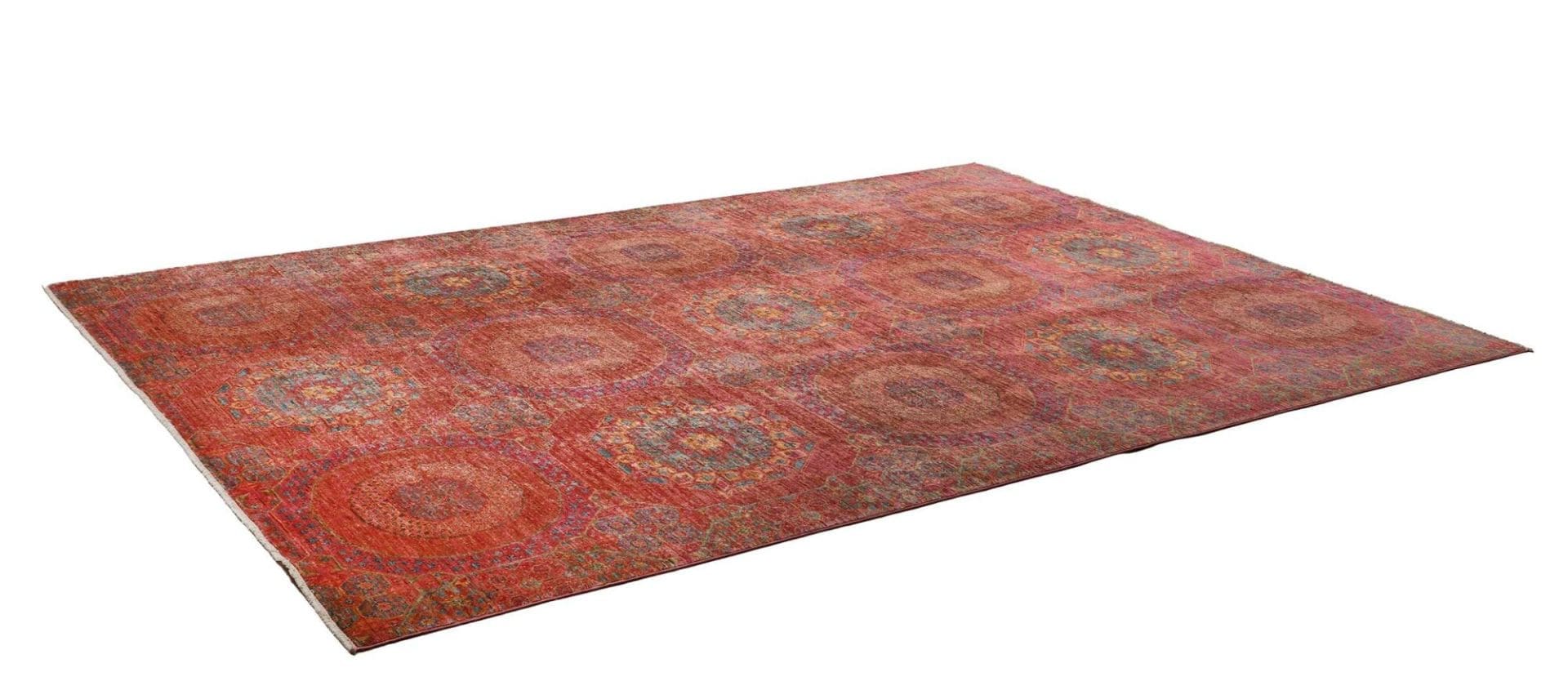 Mamluk Orientteppich 206 x 292cm – handgeknüpft, Seide, Wolle
