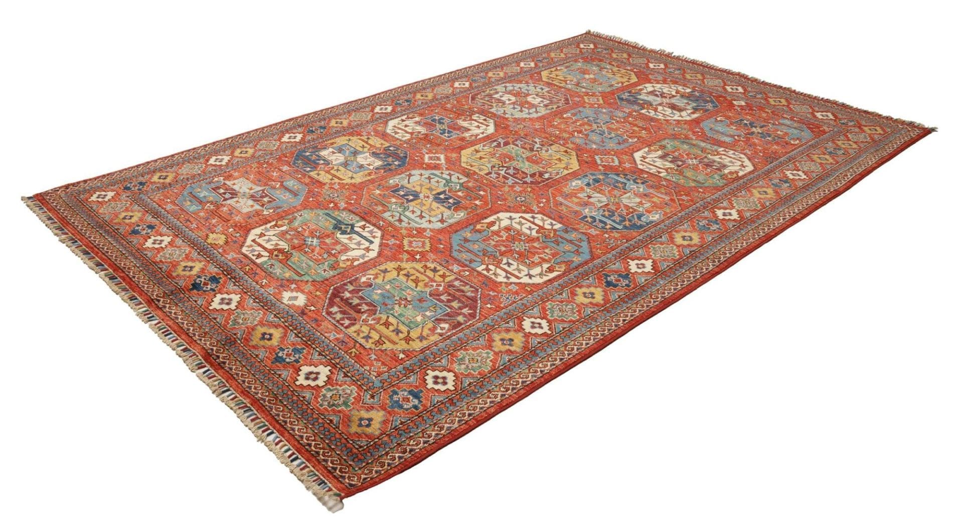 Ziegler Orientteppich 198 x 310cm, Schurwolle, handgeknüpft