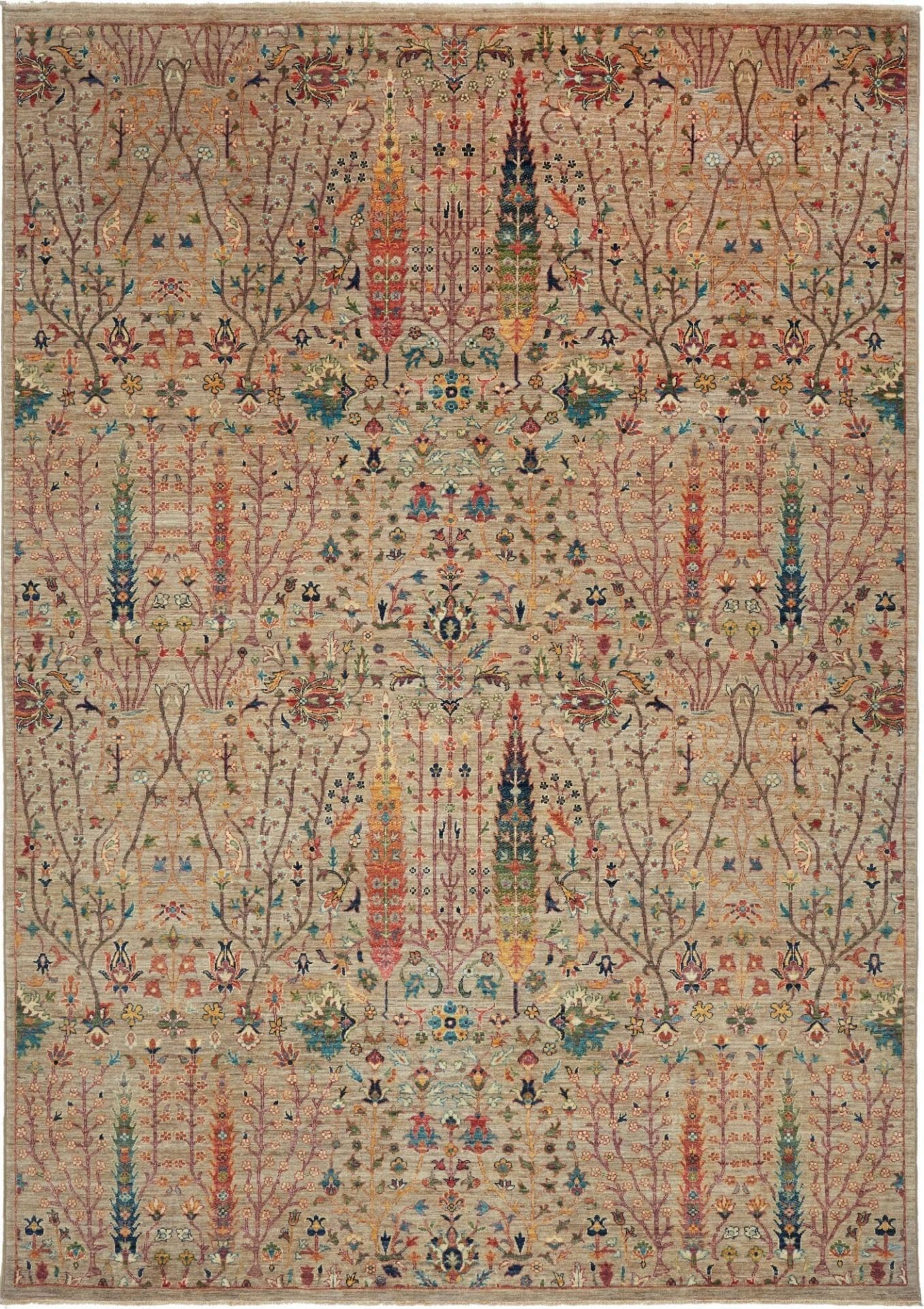 Samarkand Orientteppich 207 x 293 cm, Schurwolle, handgeknüpft