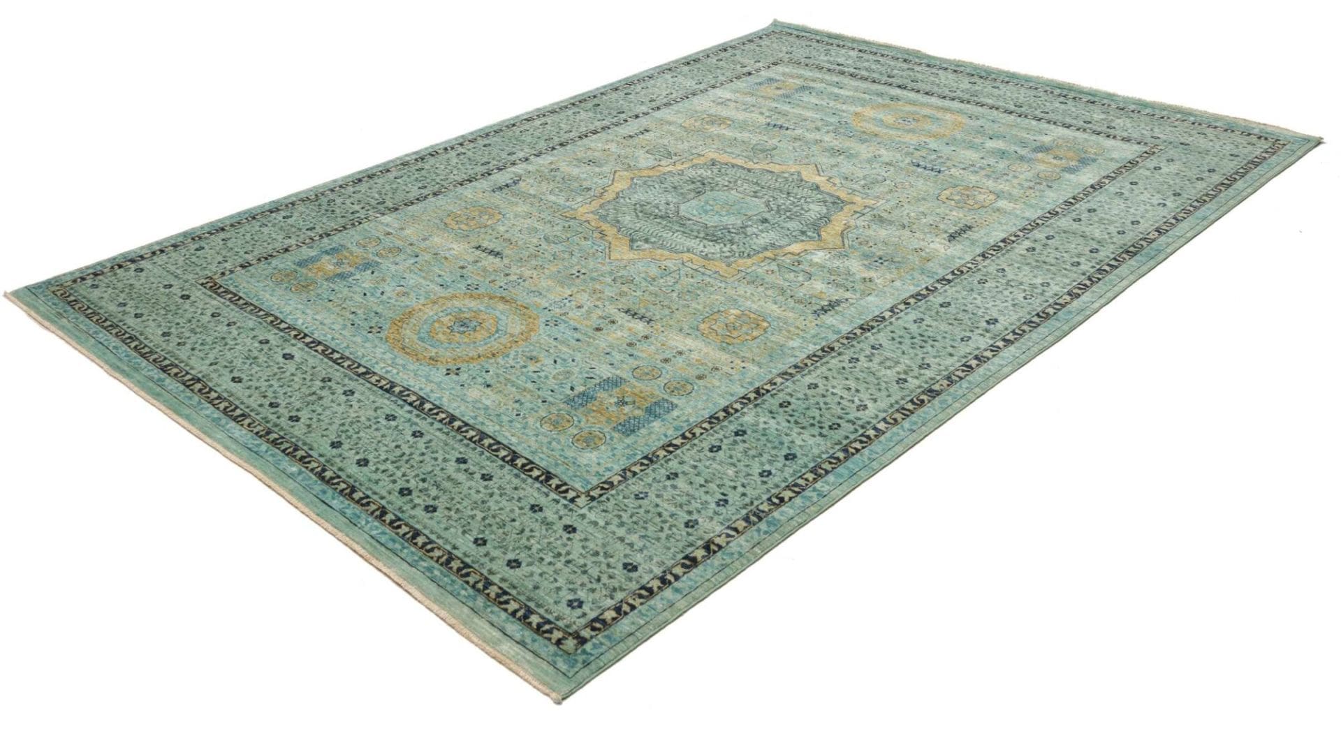 Mamluk Orientteppich 210 x 294 cm, handgeknüpft, Schurwolle