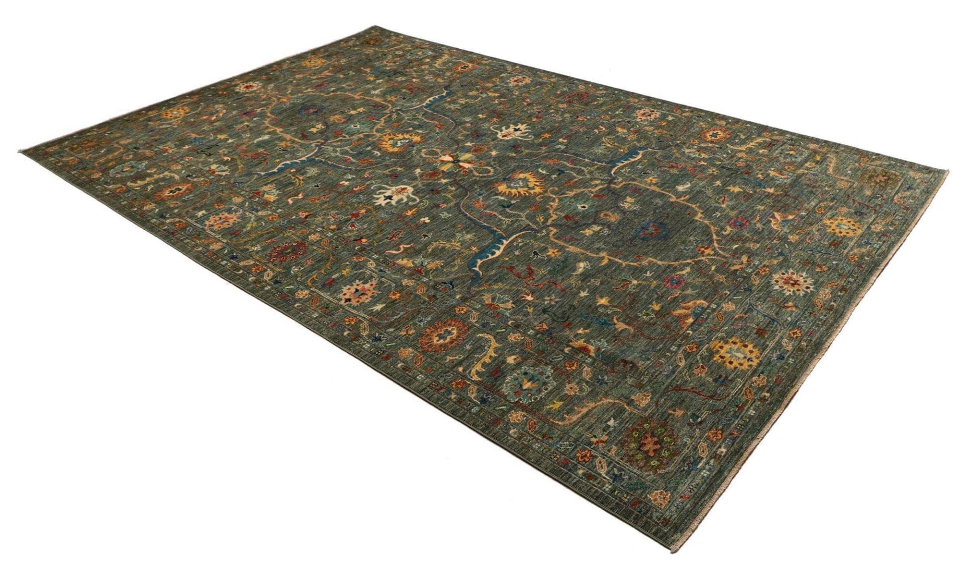 Ziegler Orientteppich 205 x 304cm aus Schurwolle, handgeknüpft
