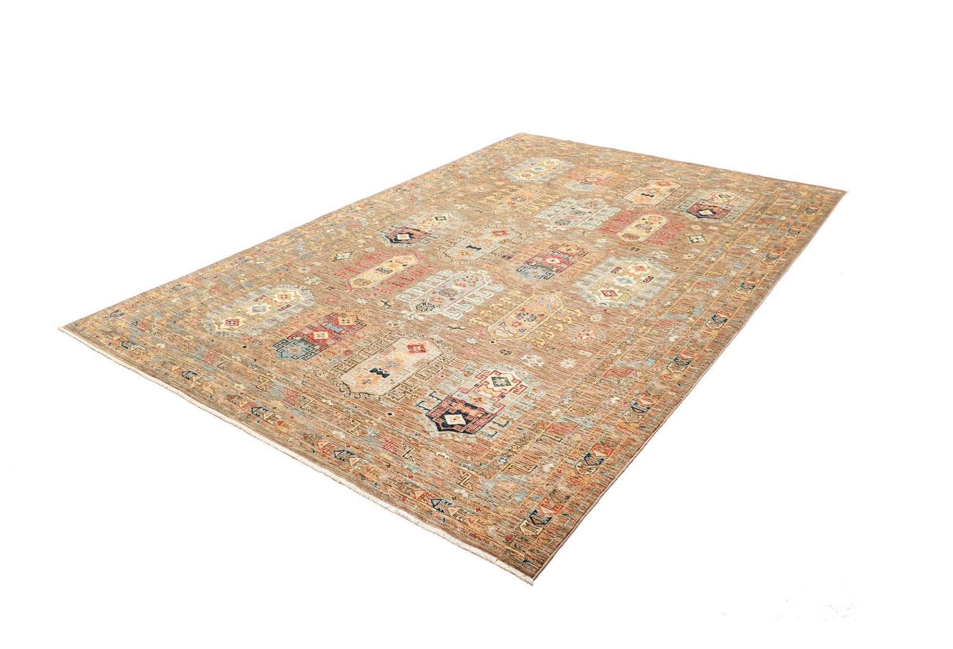 Samarkand Orientteppich 206 x 285cm, Schurwolle, handgeknüpft