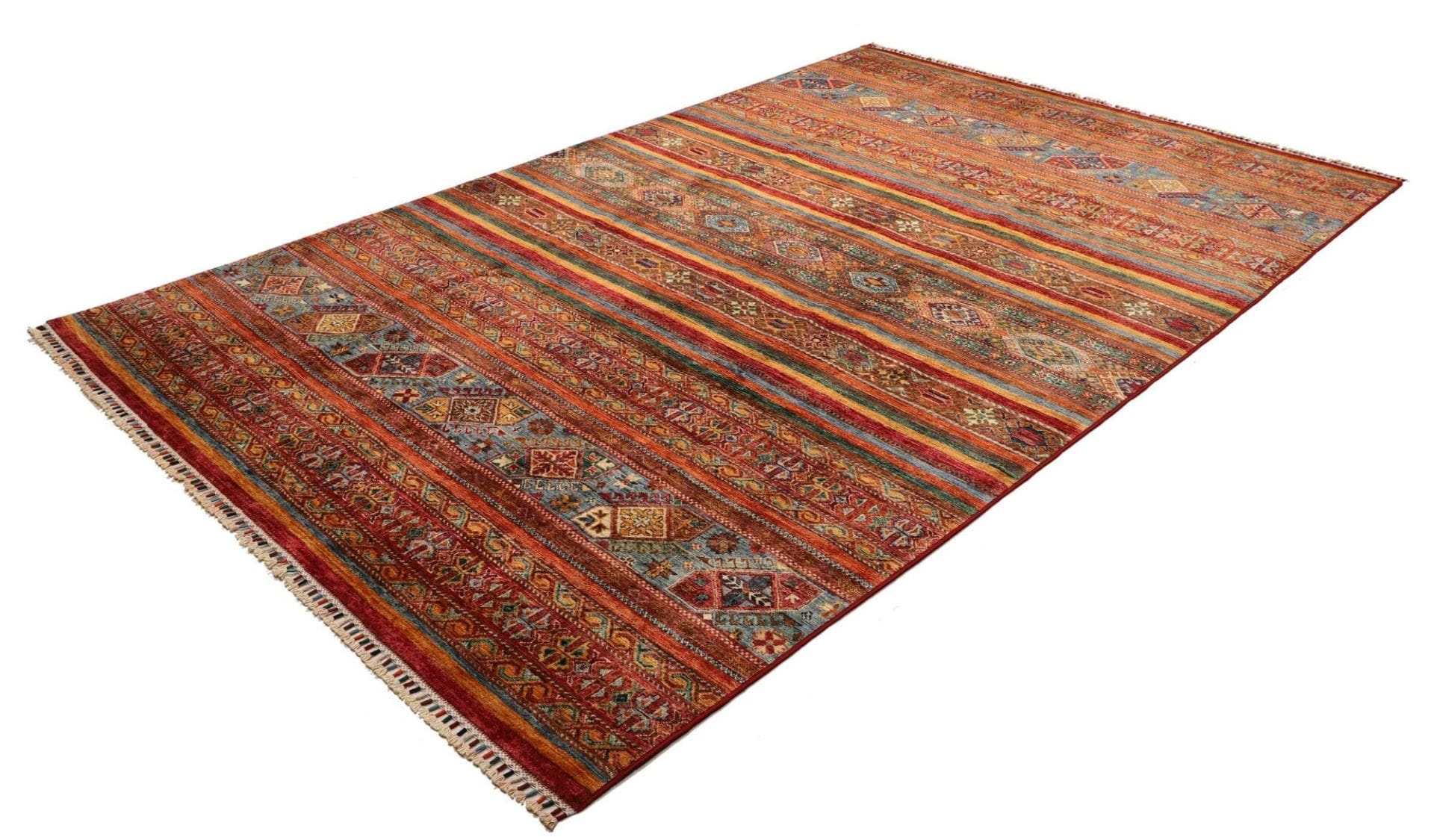 (Verkauft) Orientteppich Samarkand 205 x 309 cm, handgeknüpft, Schurwolle