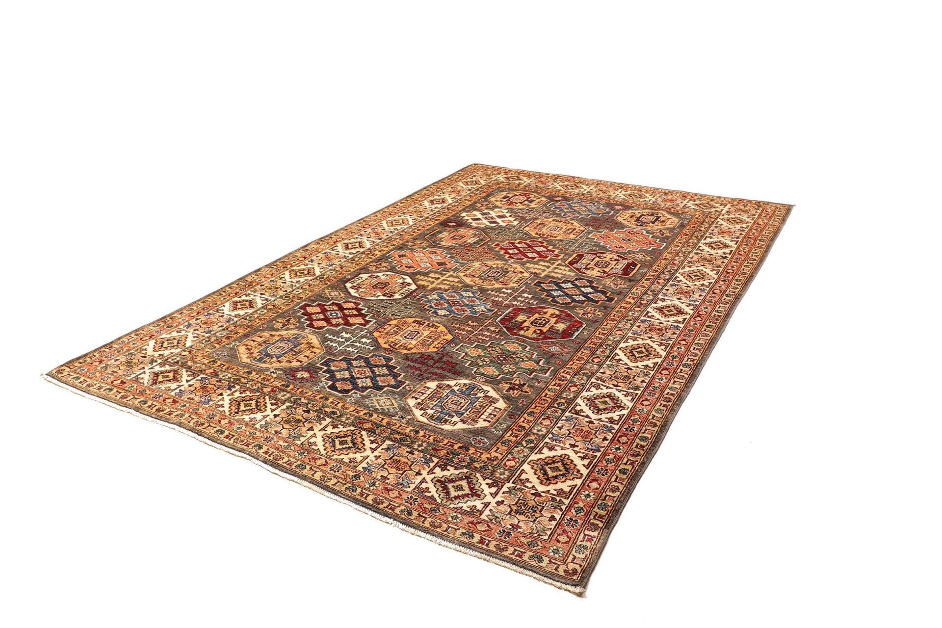 Kazak Teppich 205 x 300 cm - Handgeknüpft, Wolle, Geometrisch