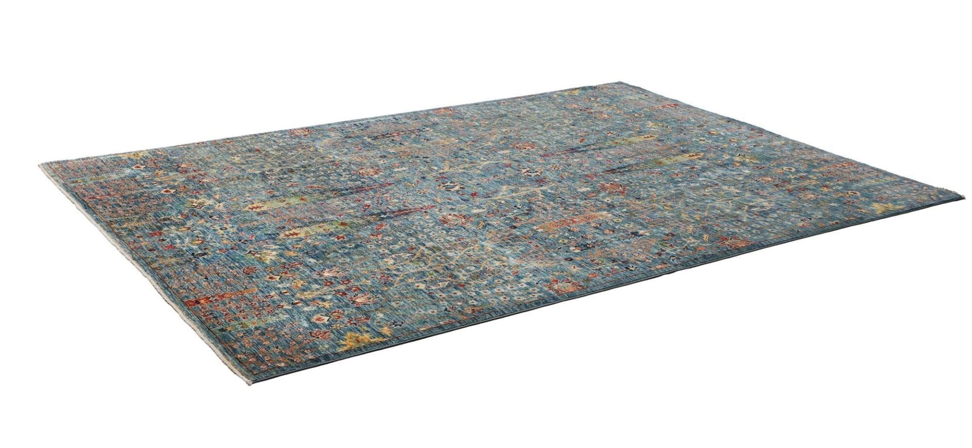 Samarkand Teppich 210 x 295 cm, Schurwolle, handgeknüpft, Orientteppich
