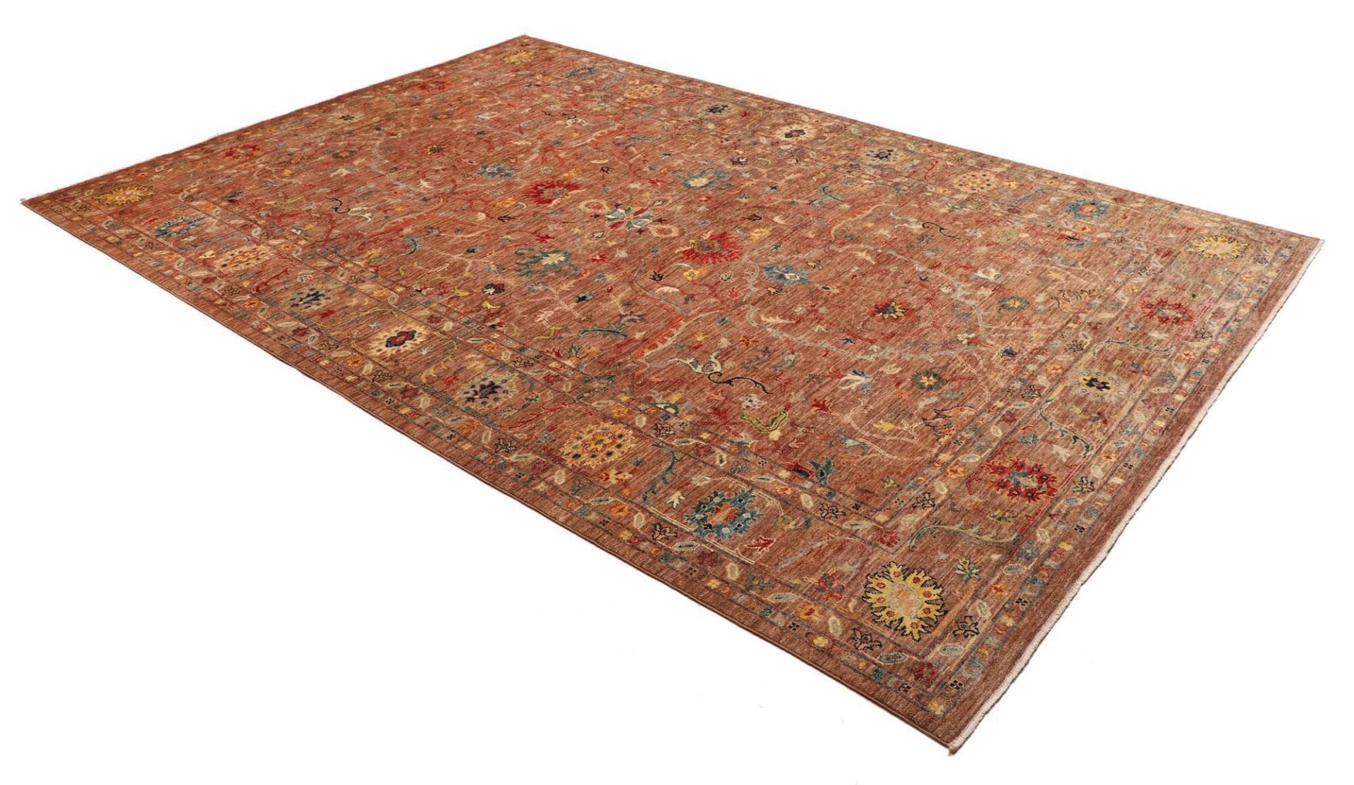 Ziegler Teppich 206 x 305 cm aus Schurwolle, handgeknüpft