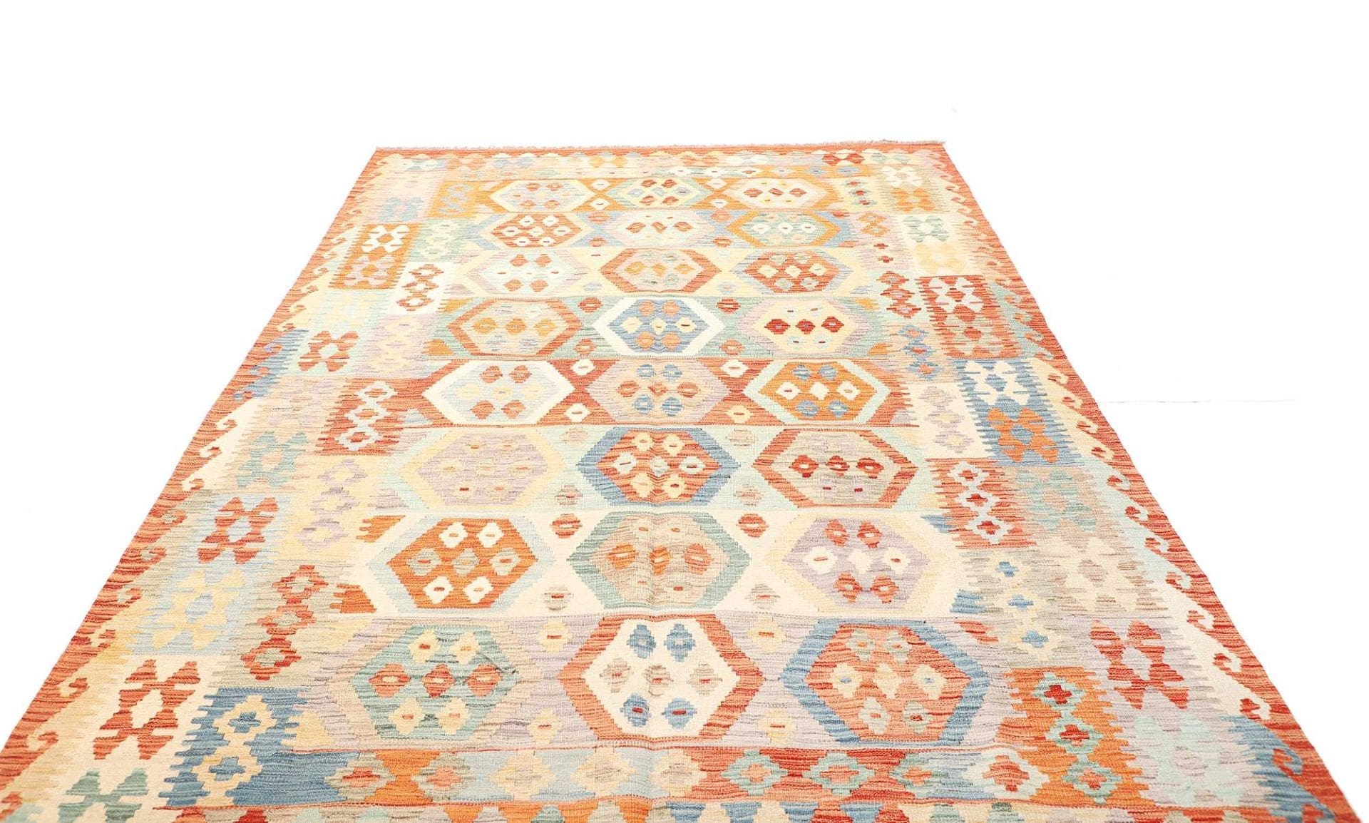 Afghanischer Kelim 193 x 308 cm – rustikal & handgewebt