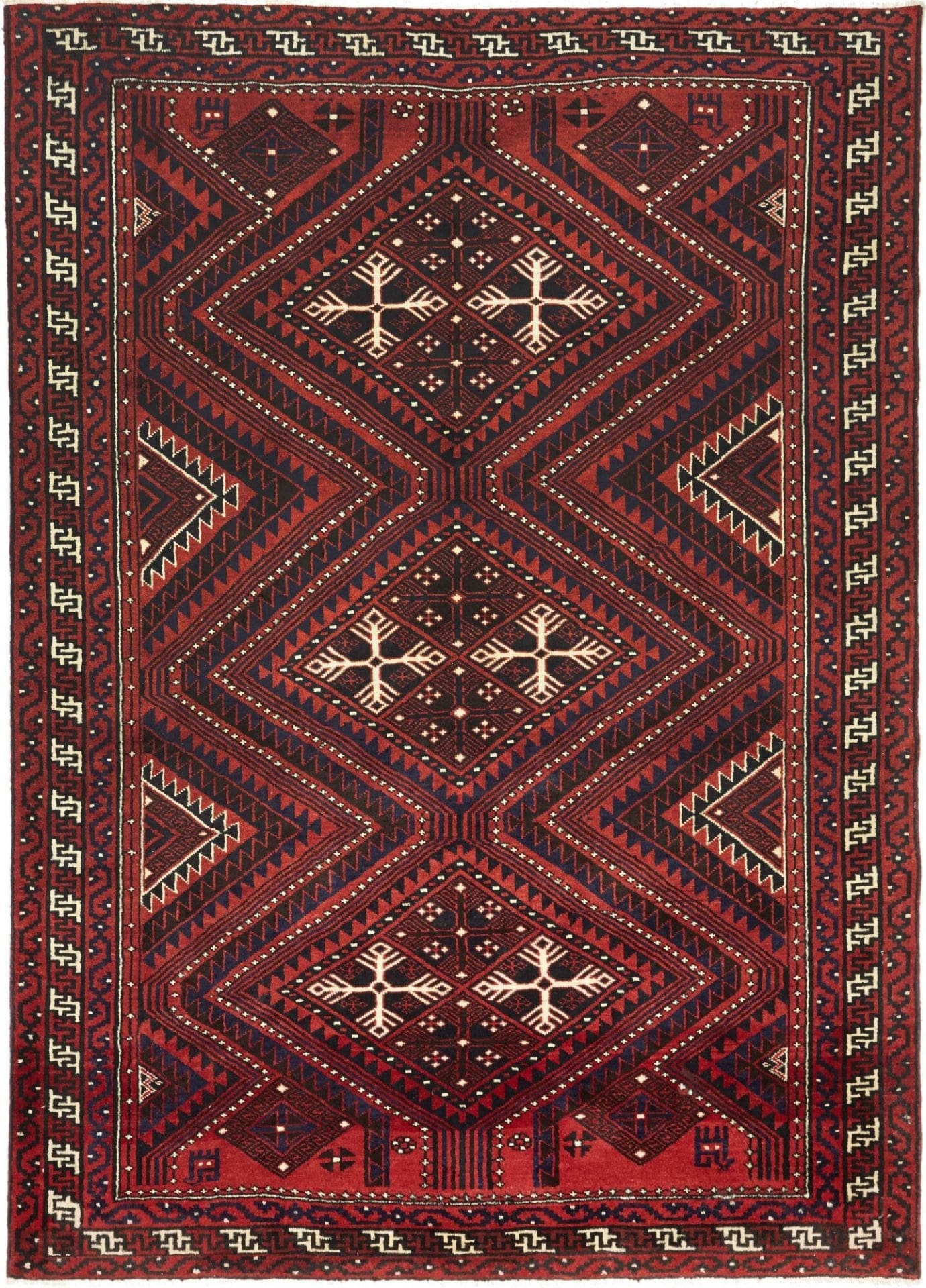 Orientteppich Lori 223 x 310 cm, geometrisch, Schurwolle, handgeknüpft