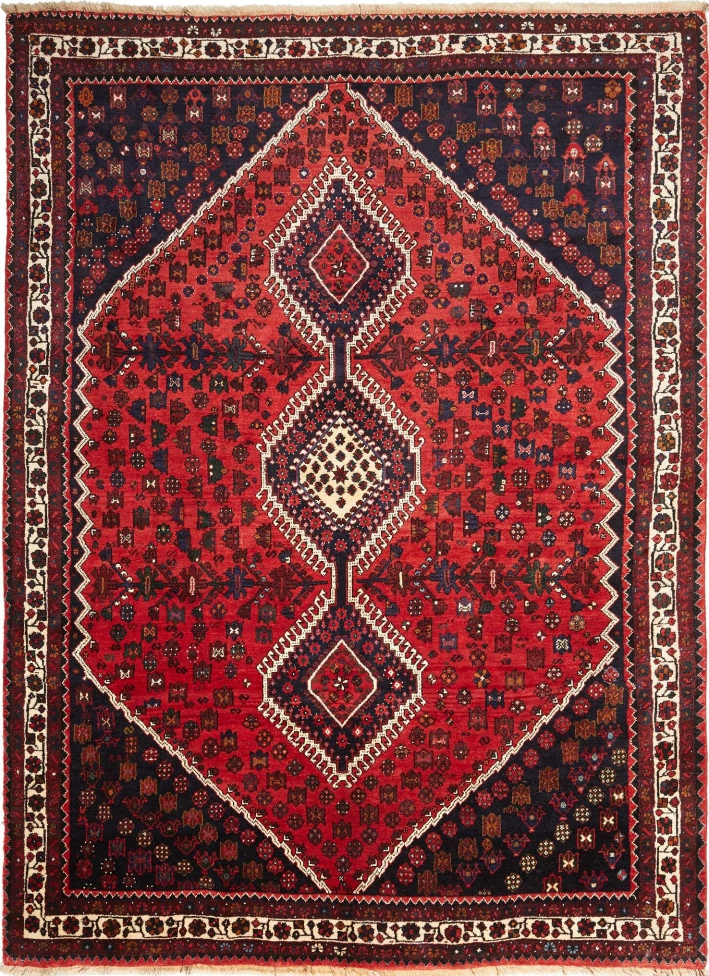 Gashghai Teppich 211 x 285cm - Handgeknüpft, Nomadisch, Wolle