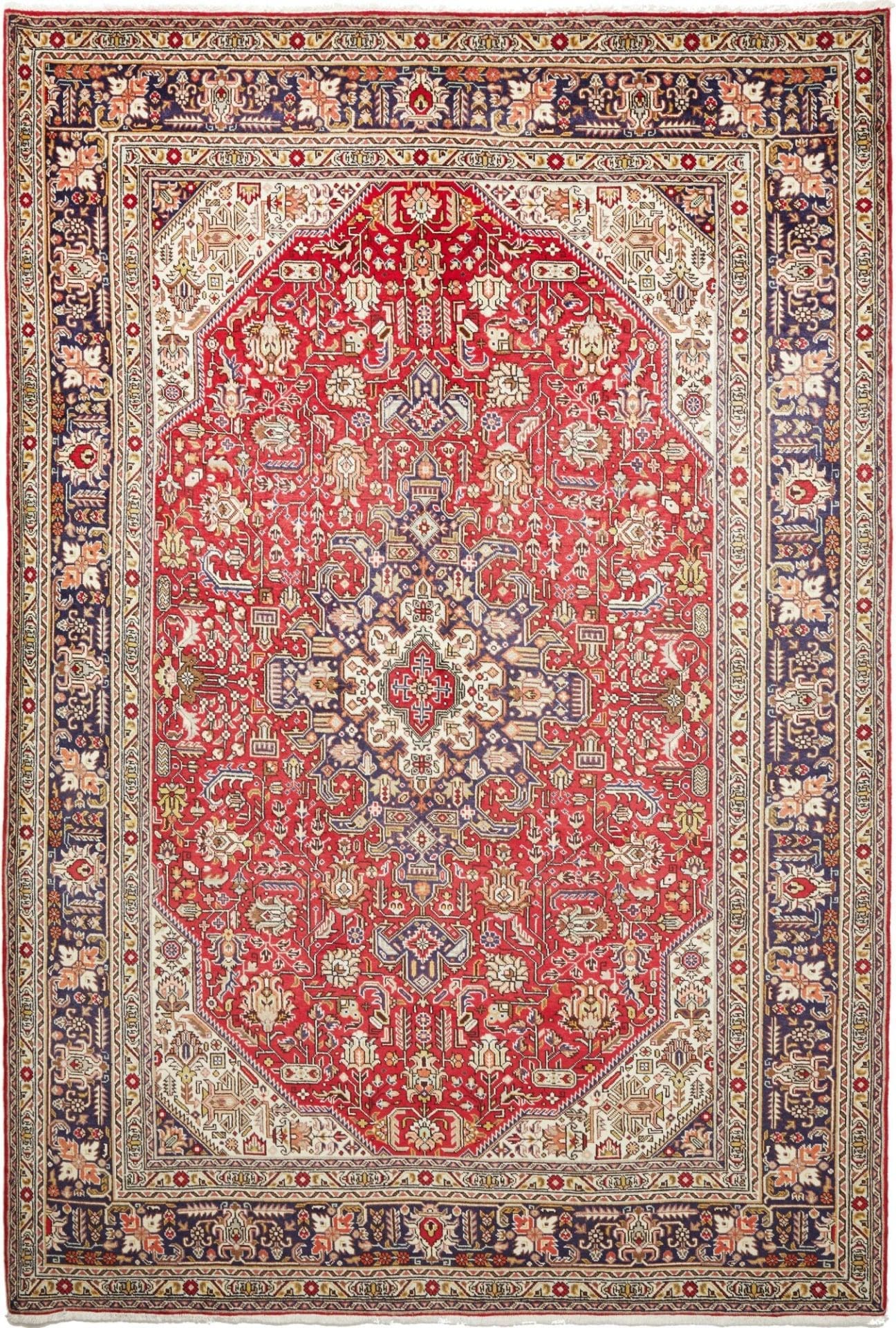 Täbriz Teppich 206 x 300cm, handgeknüpft, aus Schurwolle