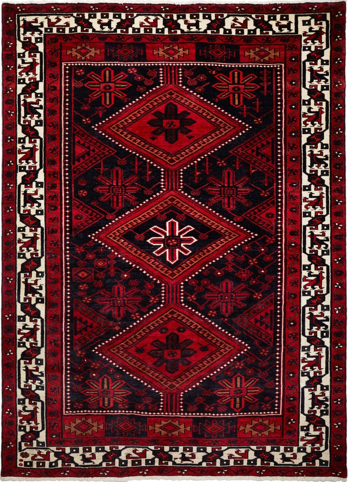 Lori Teppich 225 x 303cm, geometrische Muster, handgeknüpft