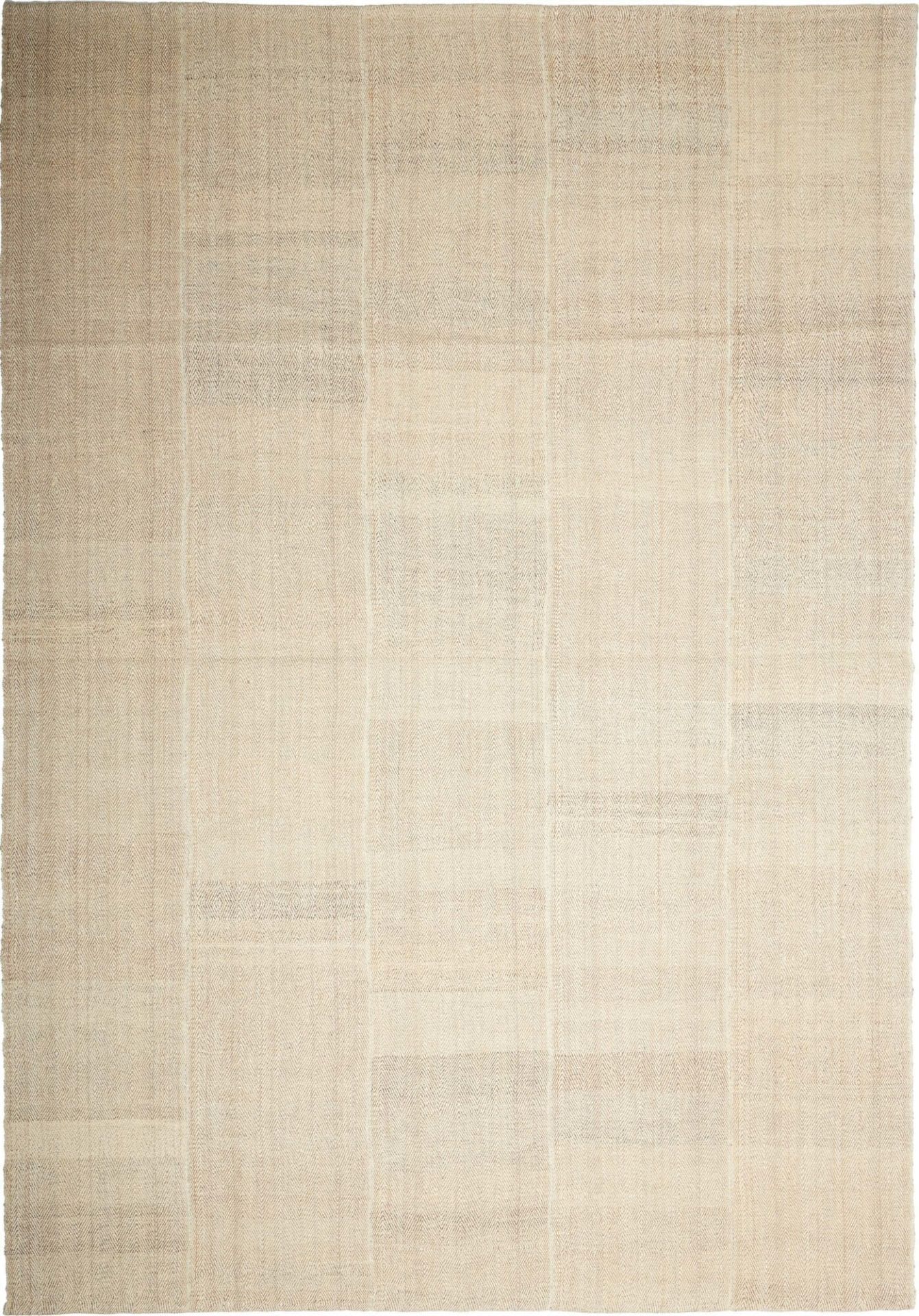 Kelim Teppich 208 x 295cm, handgewebt, rustikales Flair, warm