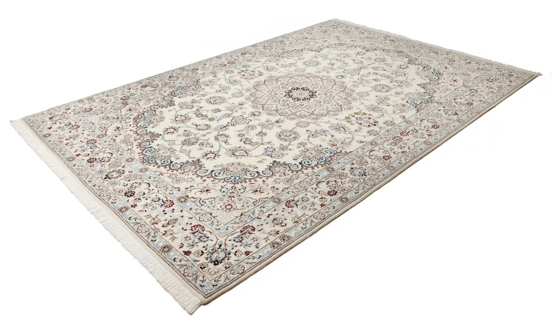 Nain Teppich 203 x 300cm - exklusive florale Muster, handgeknüpft H1