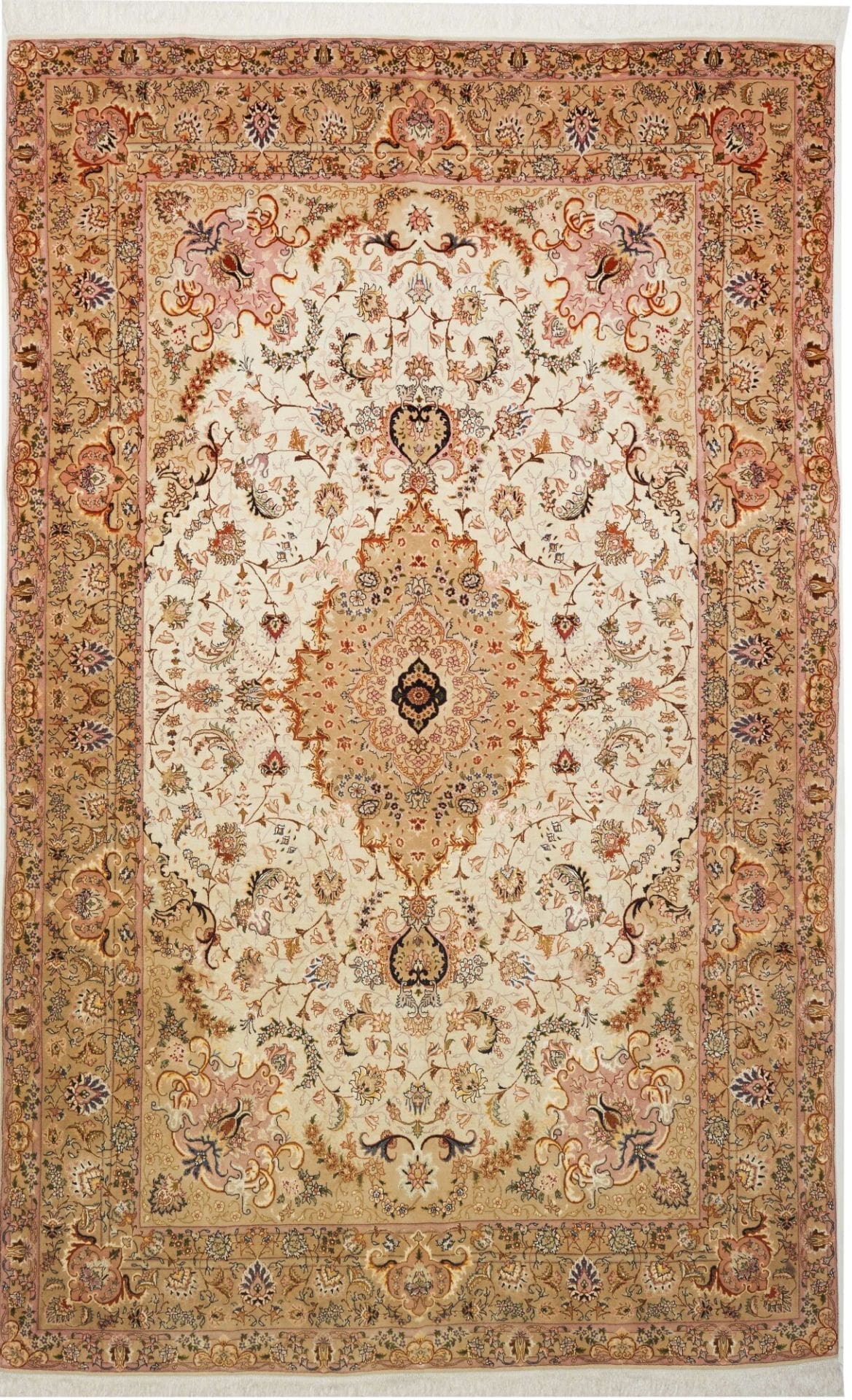 Täbriz Teppich 203 x 322cm, handgeknüpft, Schurwolle, Mahi Muster