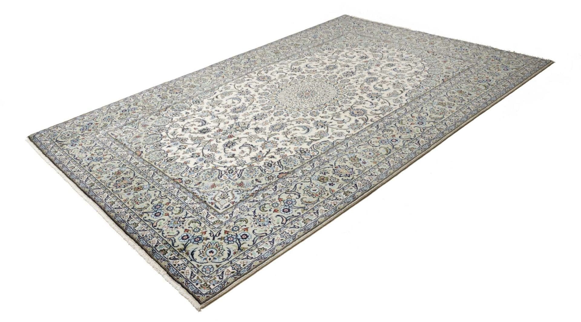 Kashan Teppich 199 x 297cm, handgeknüpft, Perserteppich, Wolle