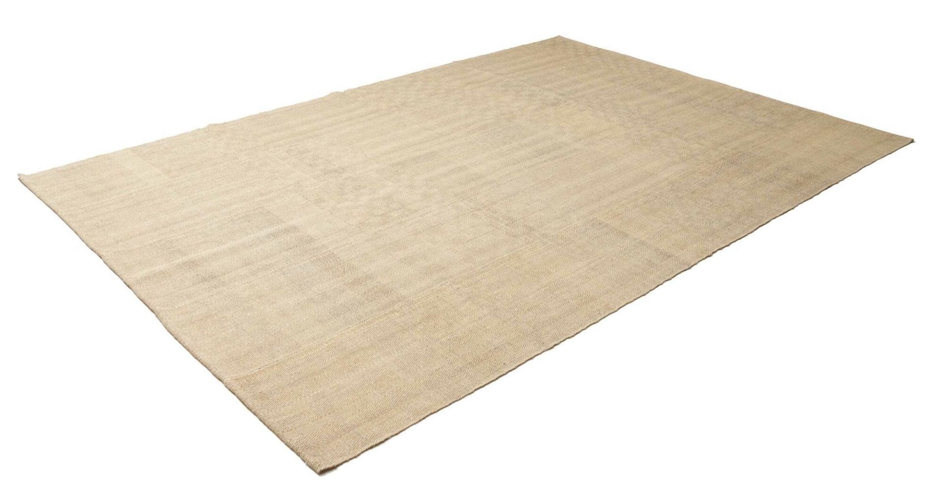 Kelim Teppich 208 x 295cm, handgewebt, rustikales Flair, warm