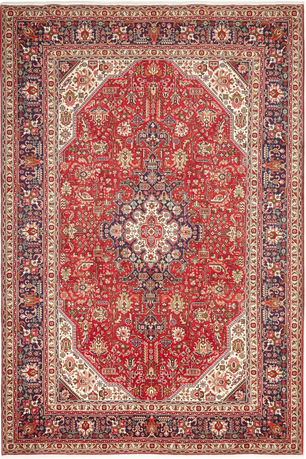Orientteppich Täbriz 203 x 300 cm aus Schurwolle, handgeknüpft