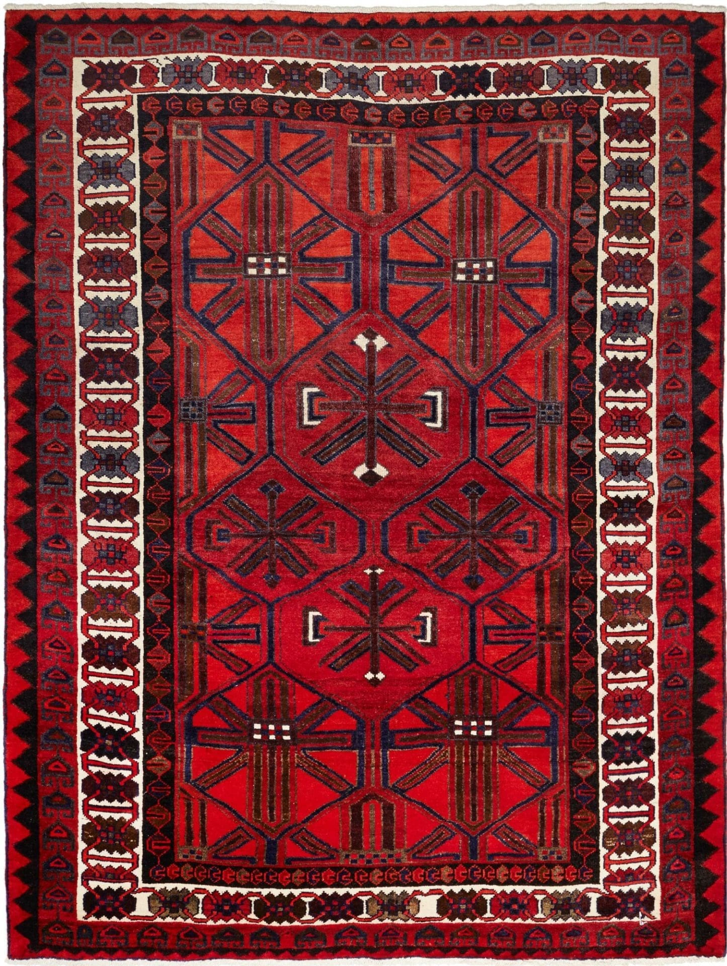 Lori Orientteppich 218 x 280cm, handgeknüpft, geometrische Muster