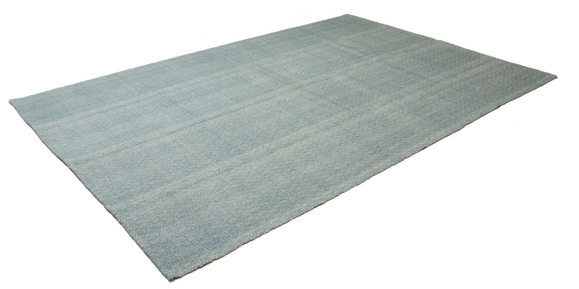 Kelim Teppich 206 x 302cm, handgewebt, rustikales Flair, warm