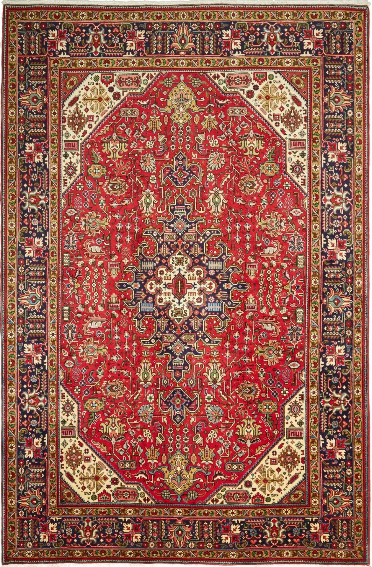 Täbriz Teppich 200 x 300 cm, Schurwolle, Handgeknüpft, Perserteppich