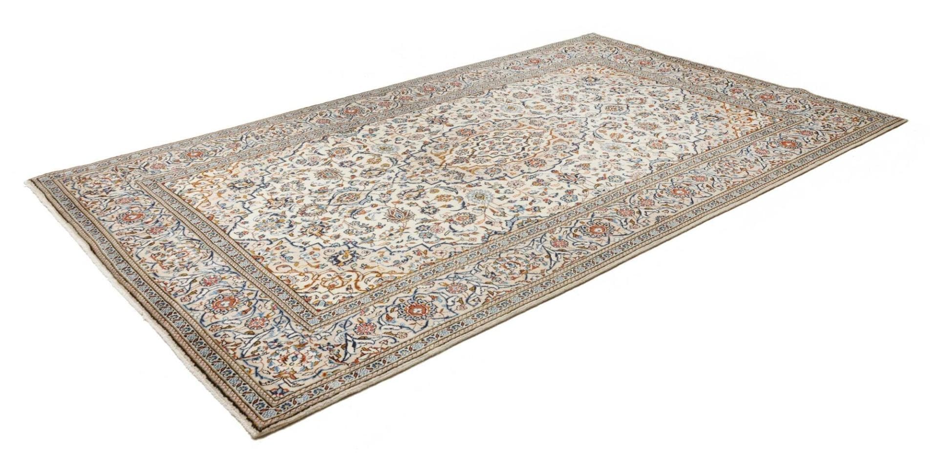 Kashan Teppich 197 x 316cm, handgeknüpft, Perserteppich, Schurwolle