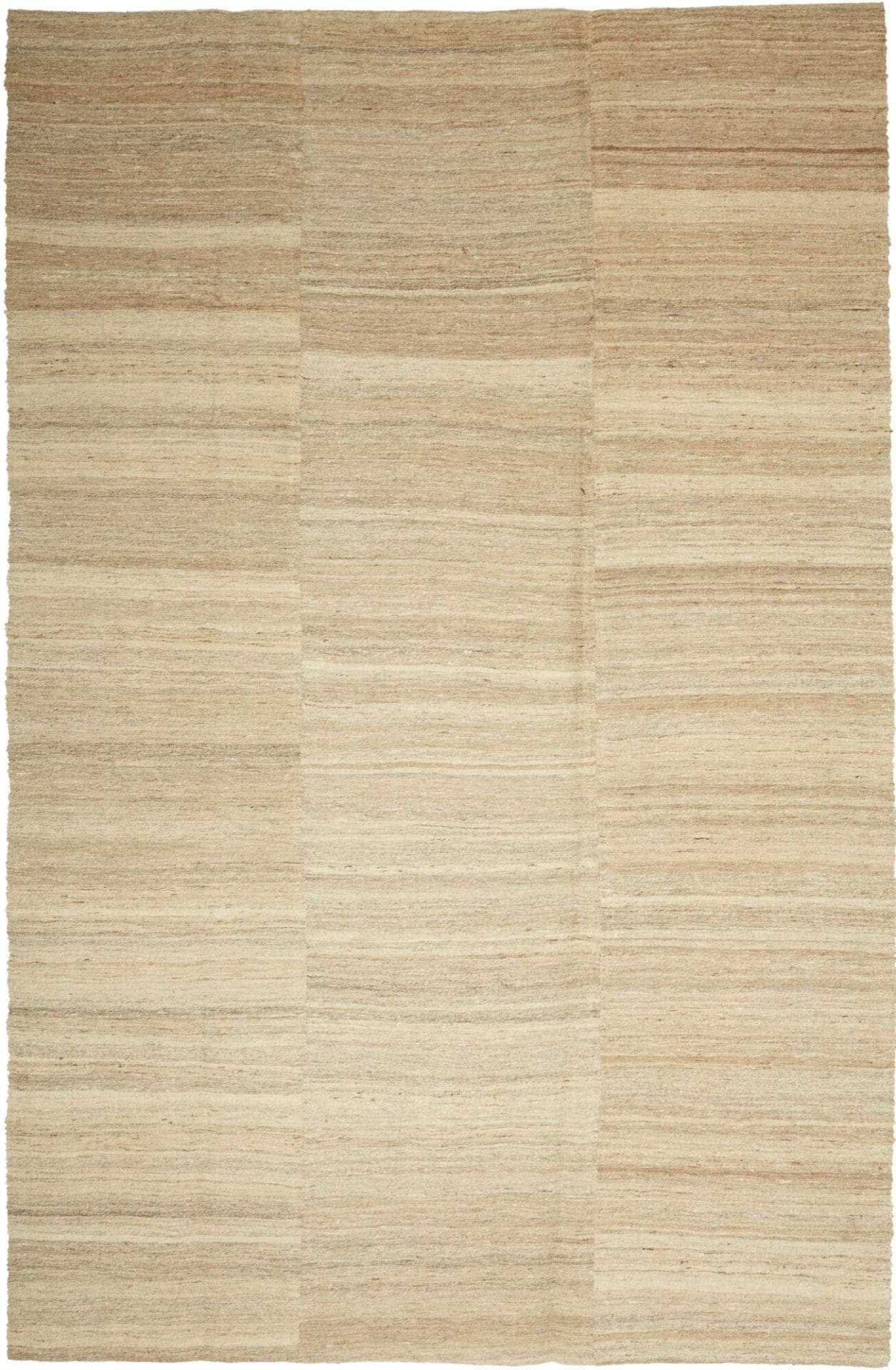 Kelim Teppich 201 x 302 cm, handgewebt, rustikales Flair, Schurwolle