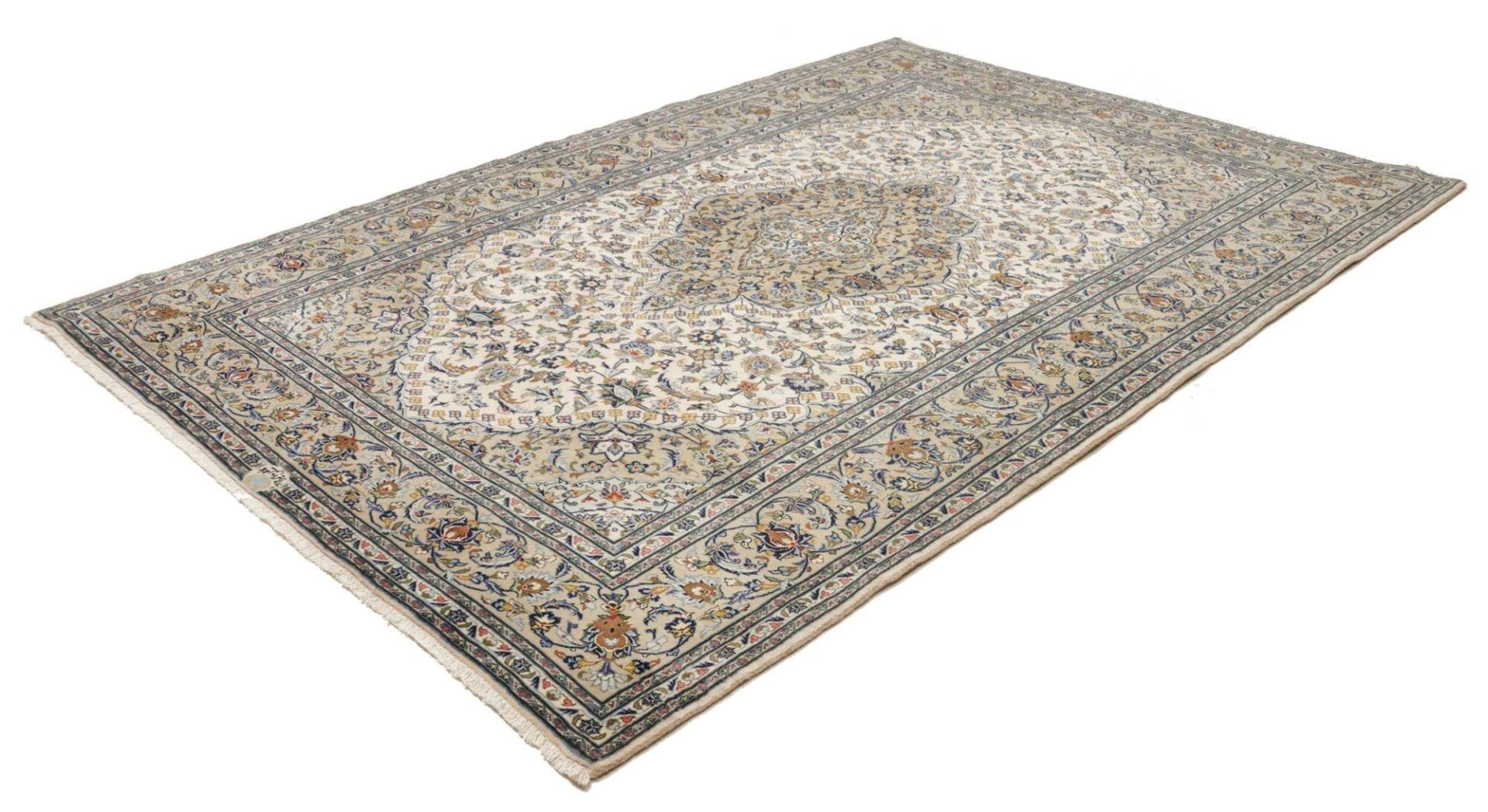 Kashan Teppich 213 x 304 cm, handgeknüpft, persisches Design