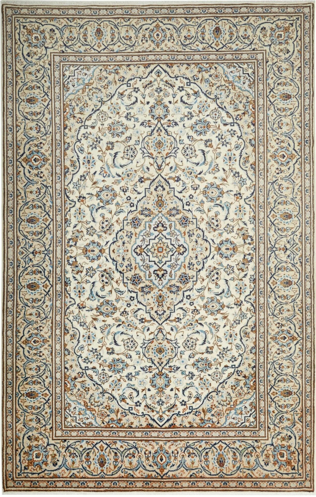 Kashan Teppich 201 x 308 cm - Handgeknüpft, Perserteppich
