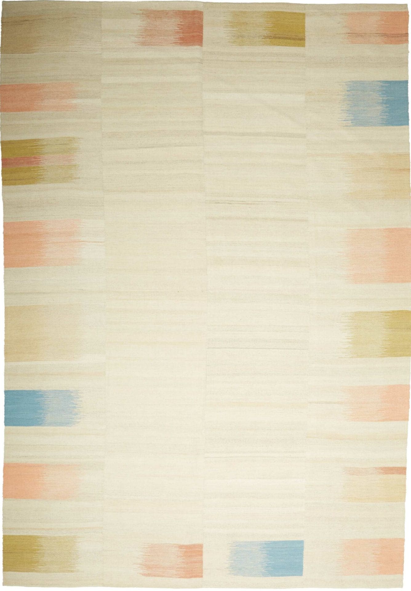 Kelim Teppich 225 x 321cm, handgewebt, rustikales Flair, Wolle