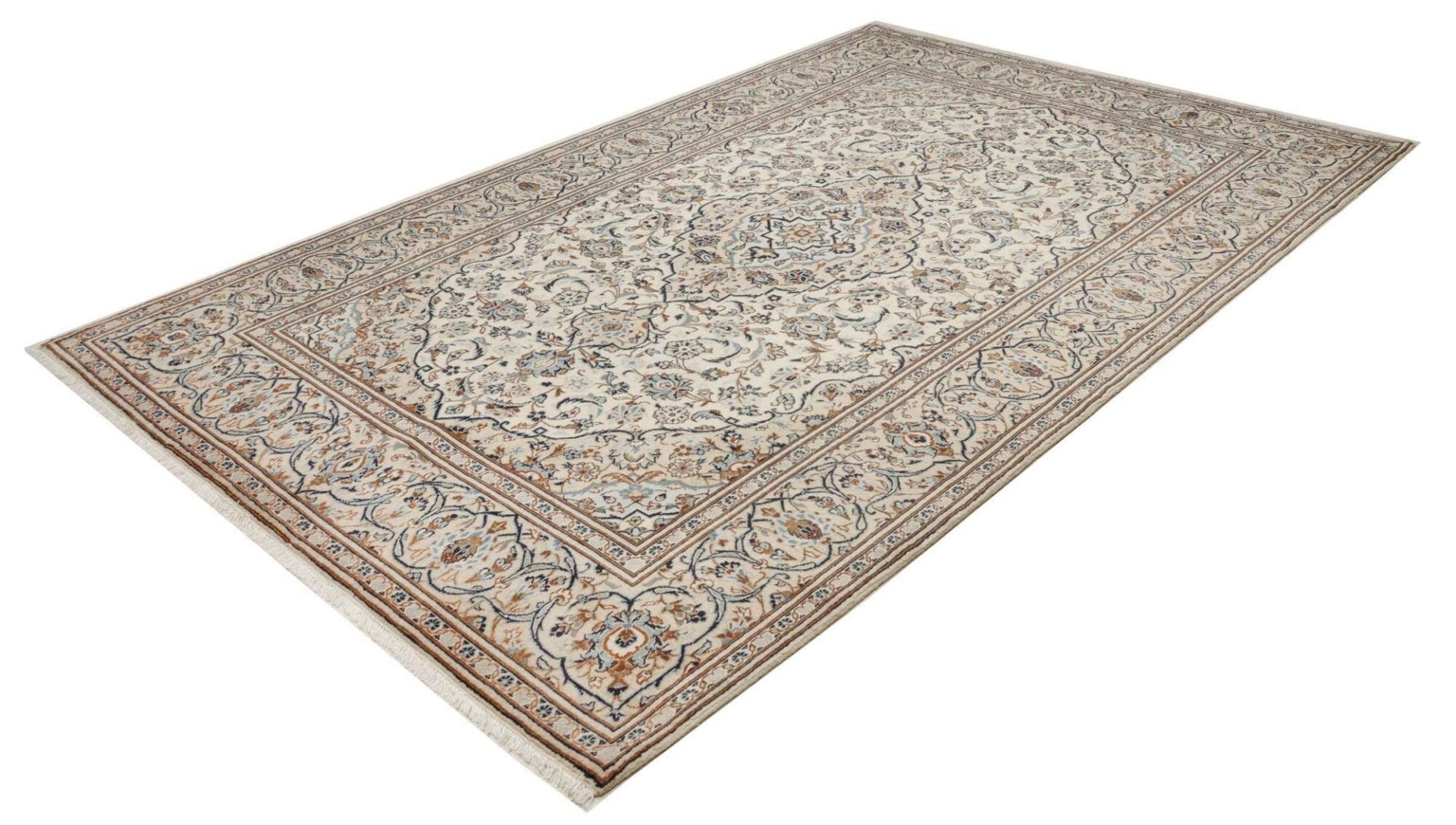 Kashan Teppich 201 x 308 cm - Handgeknüpft, Perserteppich