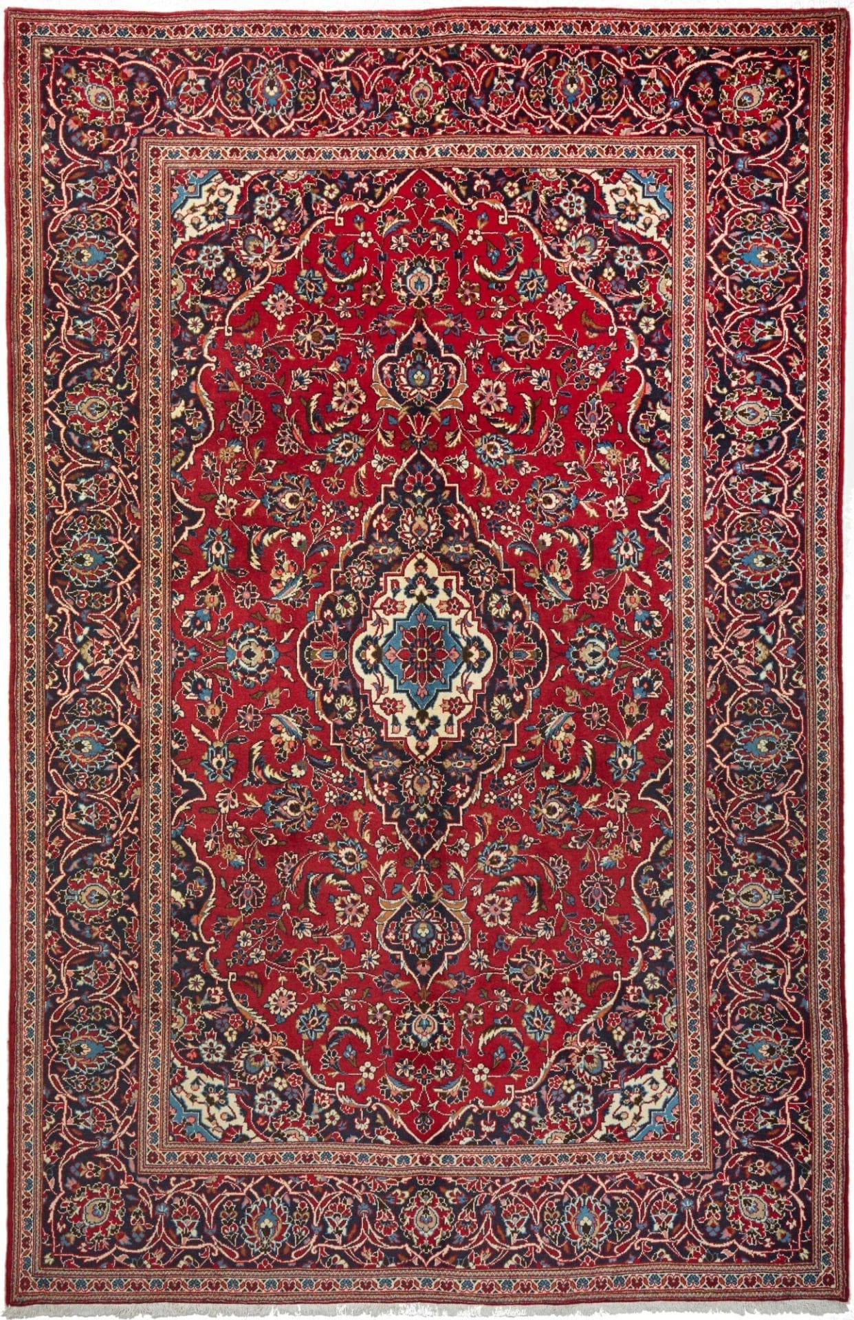 Kashan Teppich 199 x 303cm – Handgeknüpft, Schurwolle, Perserteppich