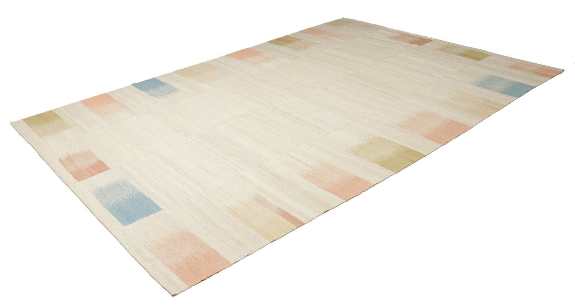 Kelim Teppich 225 x 321cm, handgewebt, rustikales Flair, Wolle