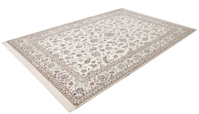 Nain Teppich 208 x 302cm, florale Muster, handgeknüpft, Perserteppich