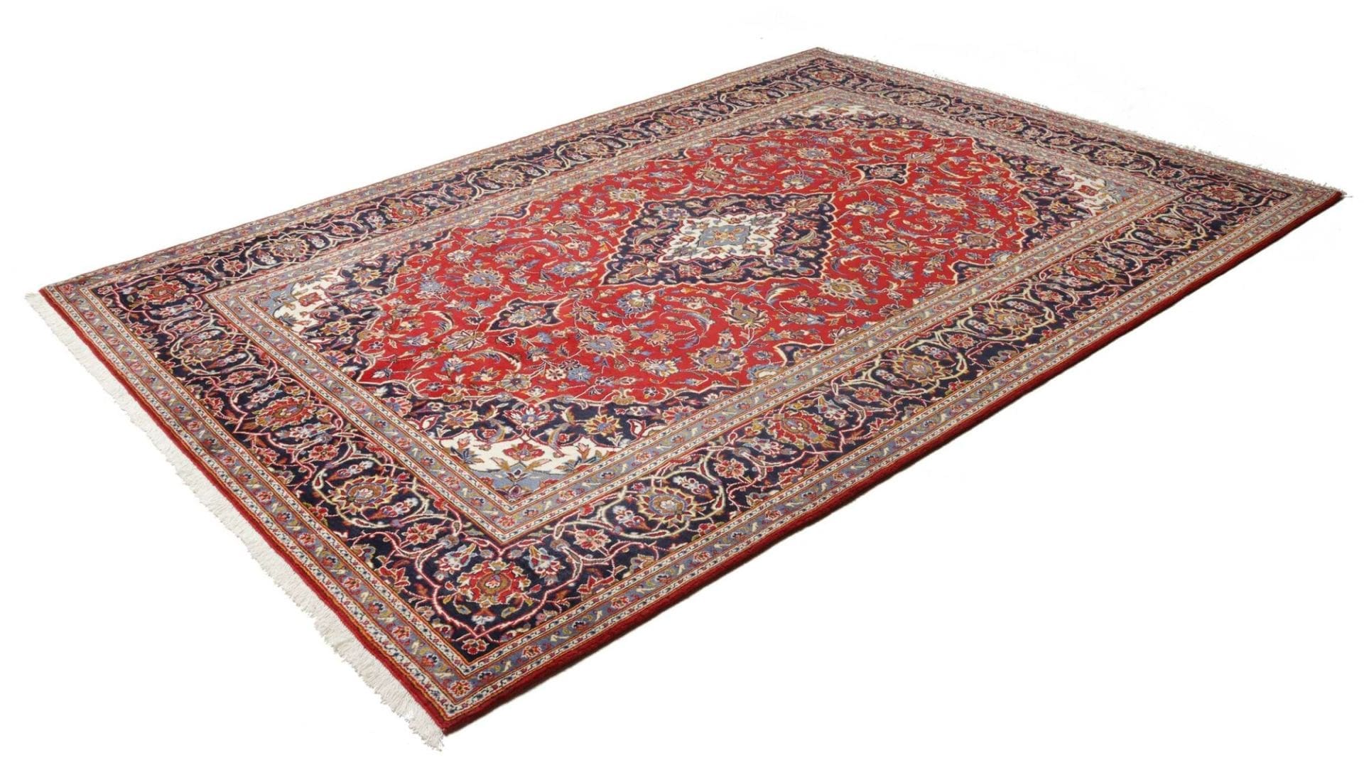Kashan Teppich 206 x 293 cm - Handgeknüpft, Perserteppich
