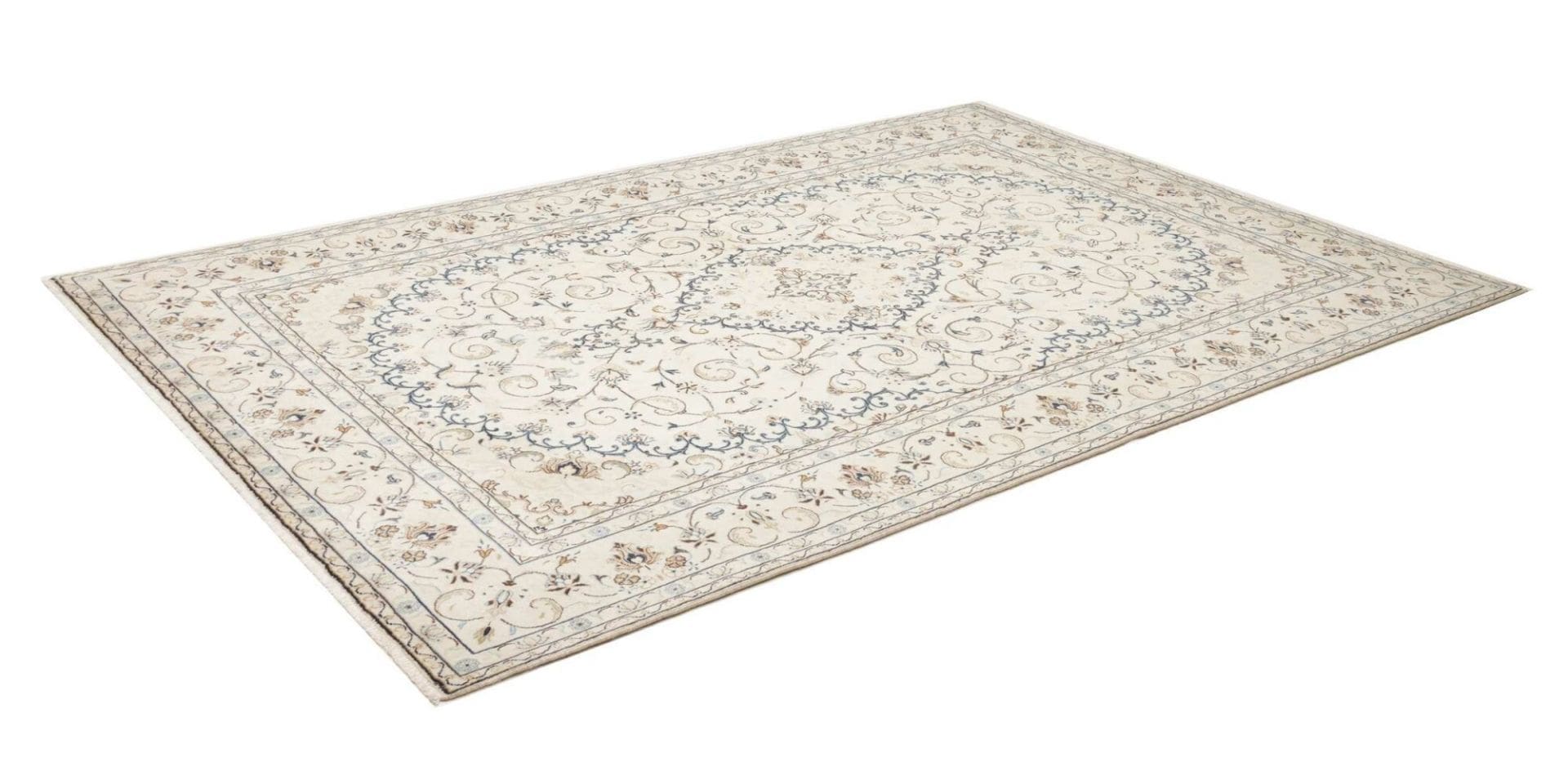 Kashan Teppich 197 x 296cm, Schurwolle, handgeknüpft, Perserteppich H1