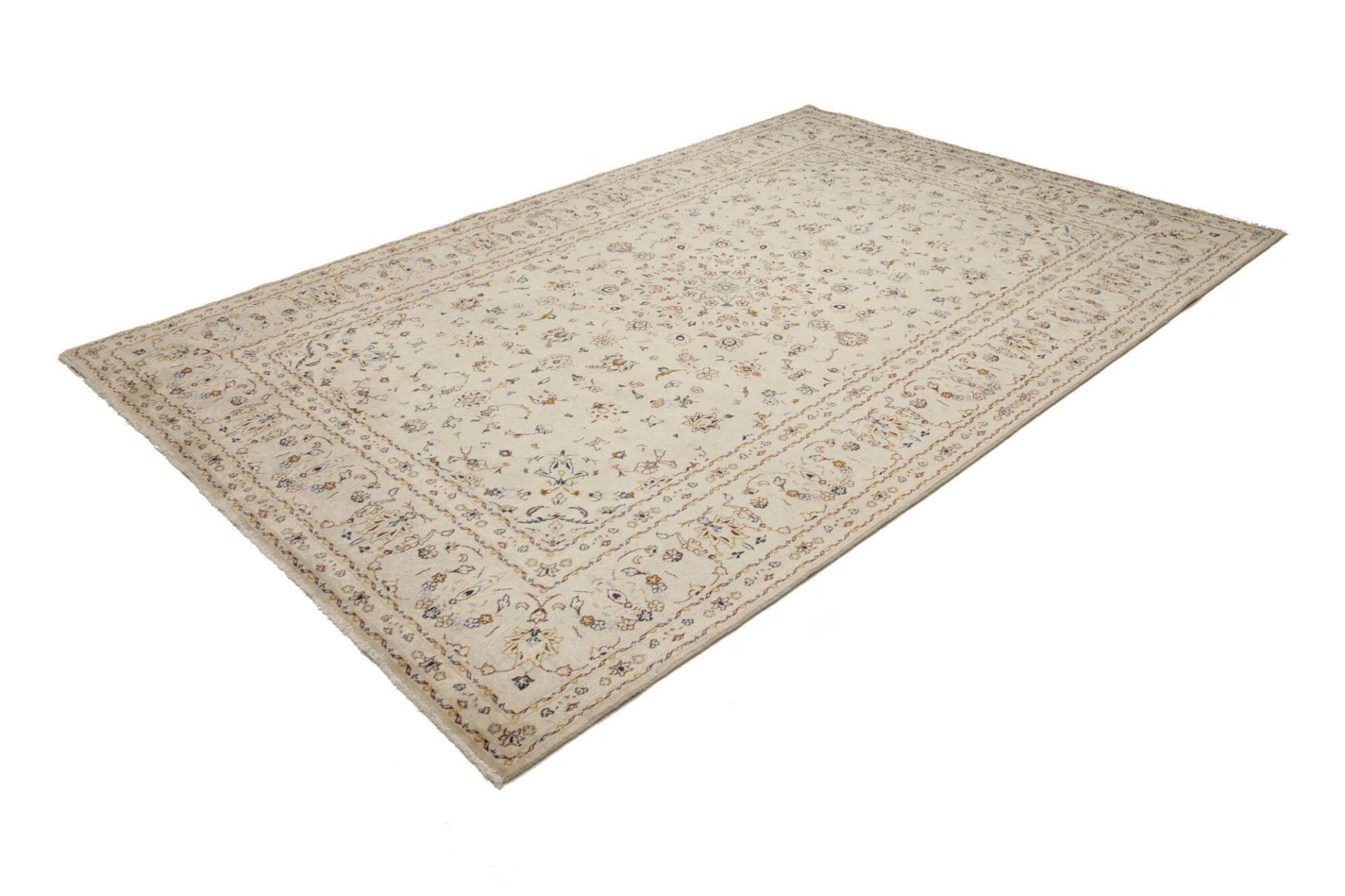 Kashan Teppich 203 x 307cm, handgeknüpft, Schurwolle, Perserteppich