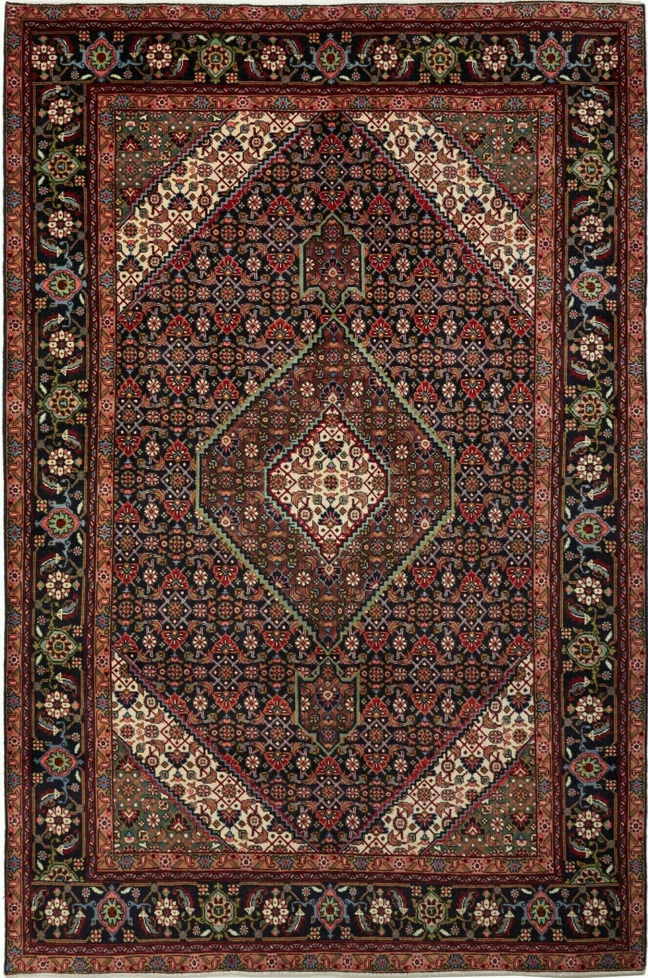 Täbriz Teppich 203 x 308cm, Schurwolle, handgeknüpft, Perserteppich
