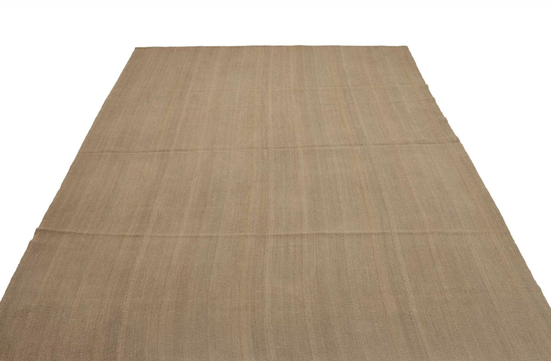 Kelim Teppich 206 x 296cm, rustikal, handgewebt, aus Schurwolle