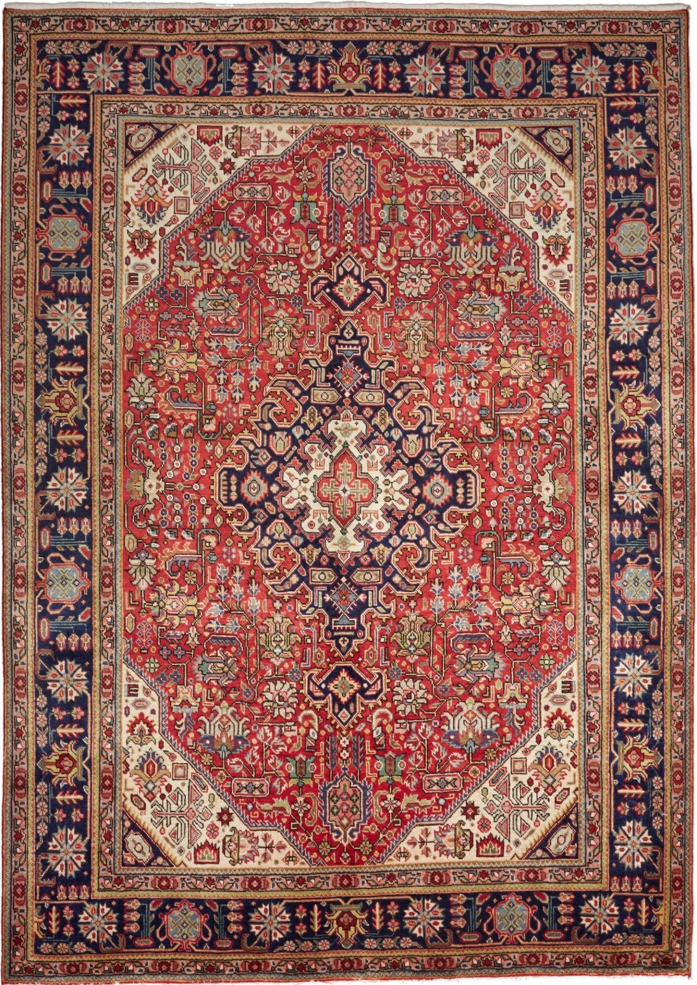 Täbriz Teppich 203 x 298cm, Schurwolle, handgeknüpft, Orientteppich