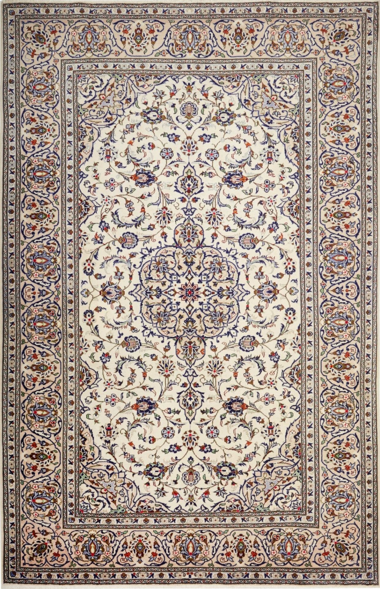Kashan Teppich 206 x 315 cm | Handgeknüpft | Perserteppich H1