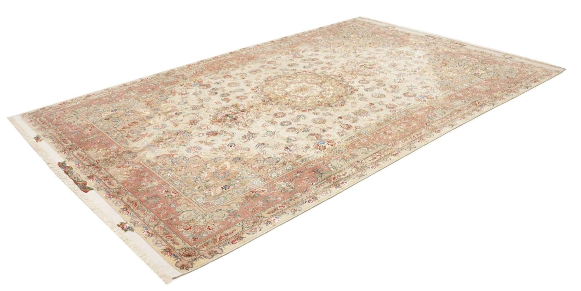 Täbriz Teppich 210 x 322 cm, Mahi-Muster, Schurwolle, handgeknüpft