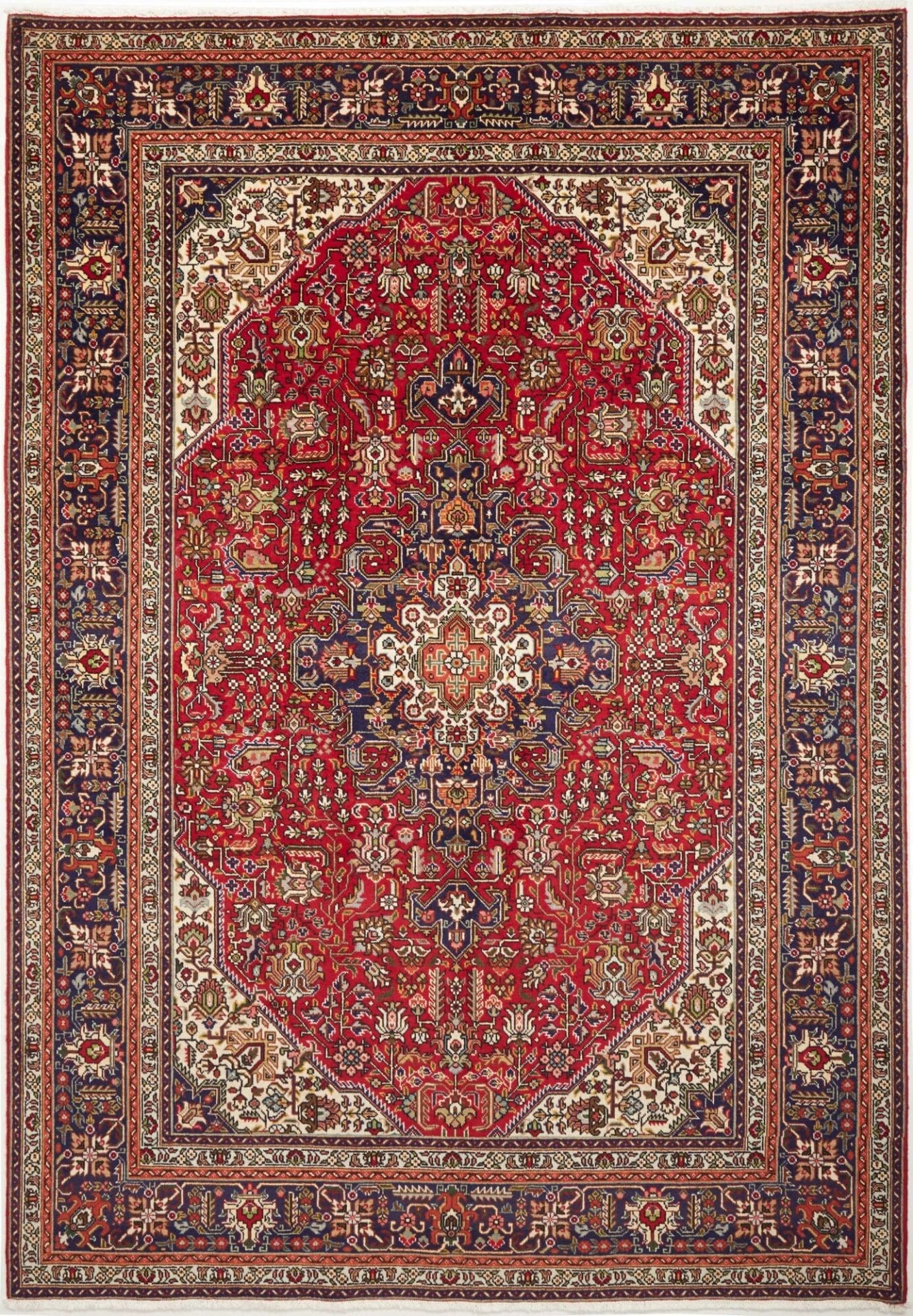 Eleganter Täbriz Teppich 203 x 300cm – Handgeknüpft, Schurwolle